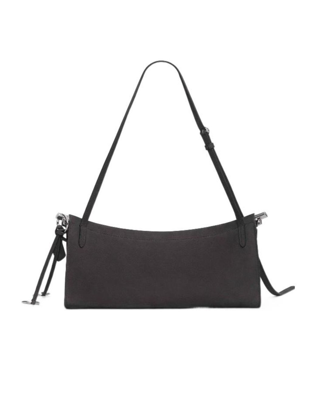 Alaïa Black Medium Leather Le Click East West Shoulder Bag