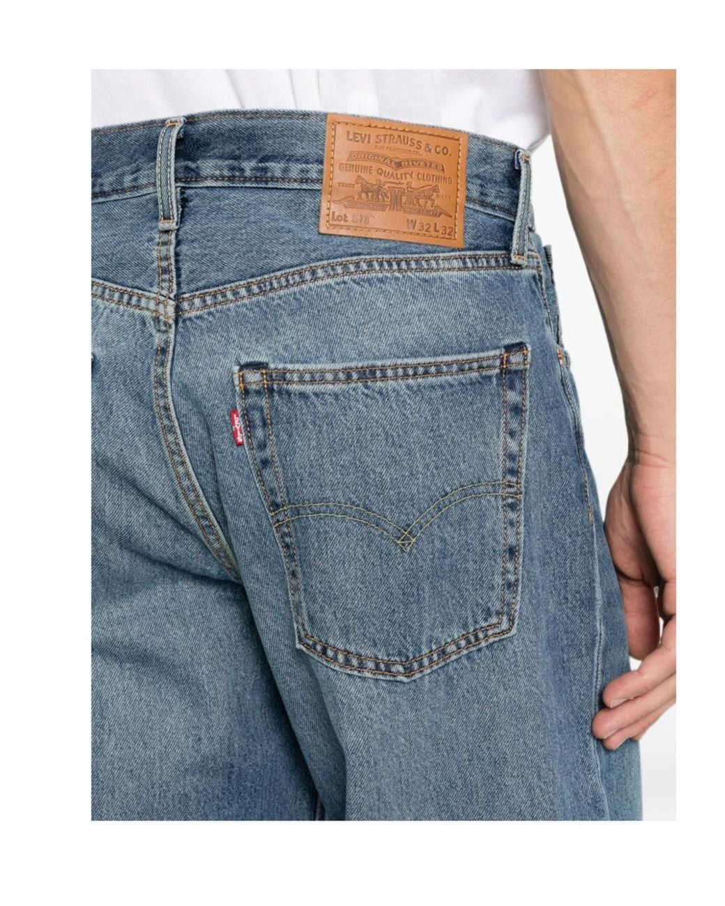 Levi's Blue 578 Baggy Wide-Leg Jeans for men