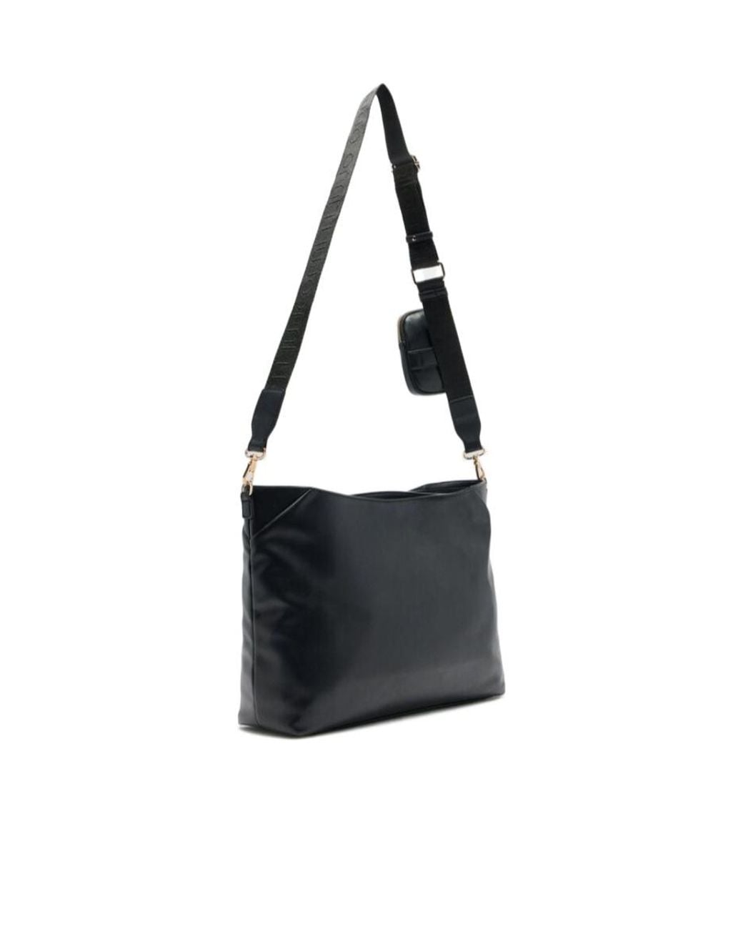 Liu Jo Black Charm Detailed Medium Tote Bag