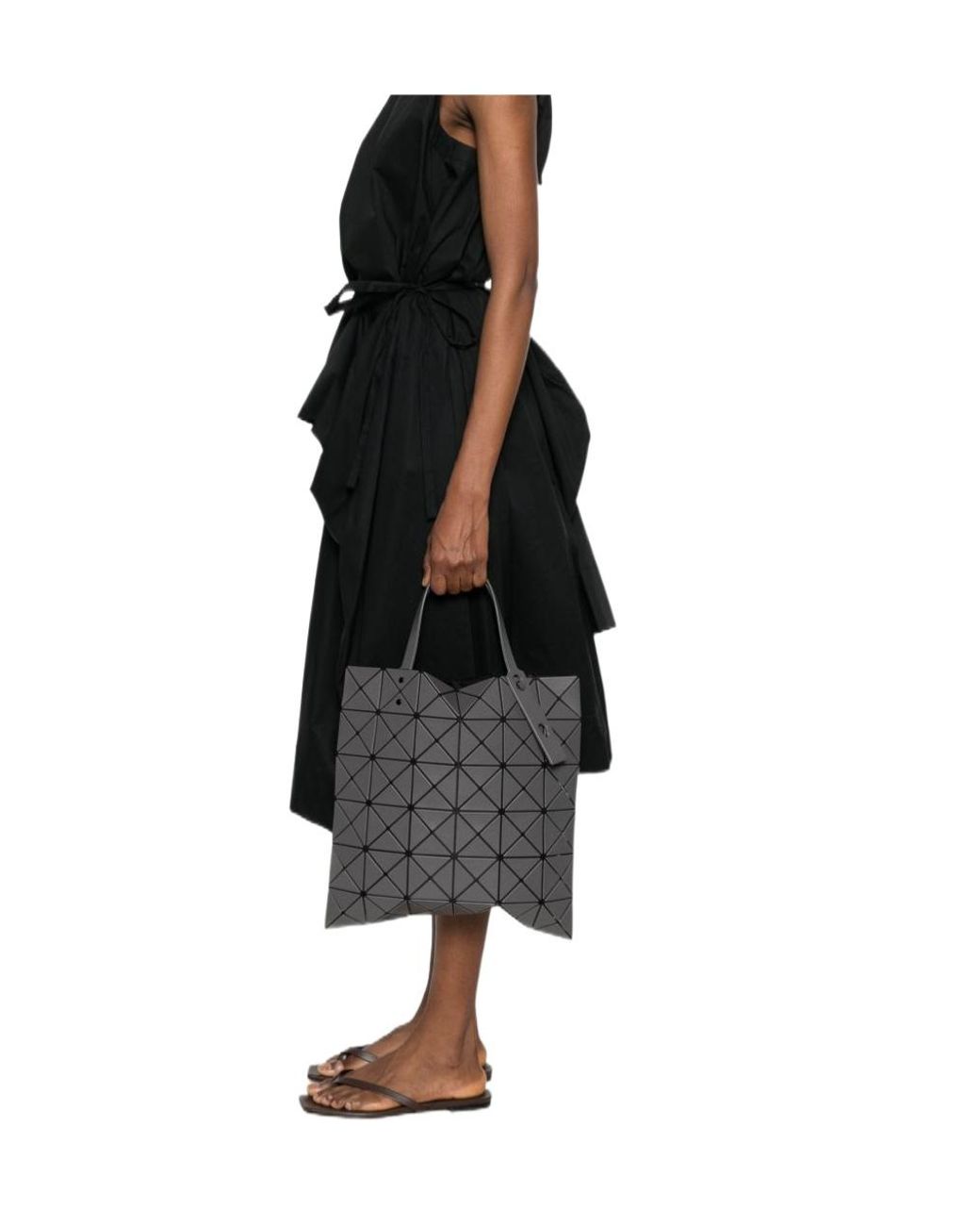 Issey Miyake Black Geometric Tote Bag