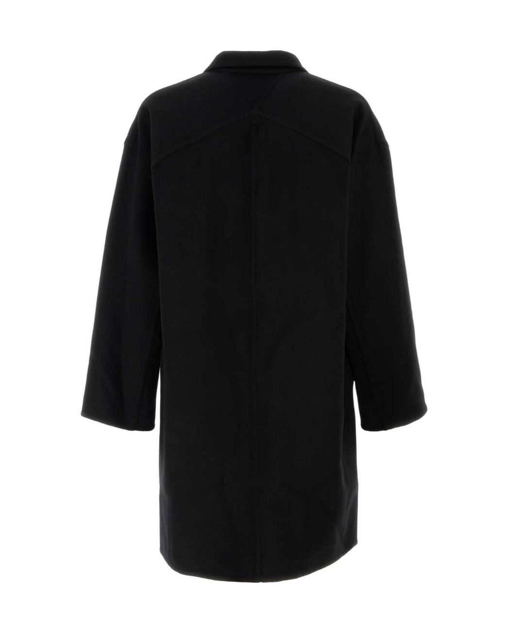 Bottega Veneta Black V-Neck Double Face Coat