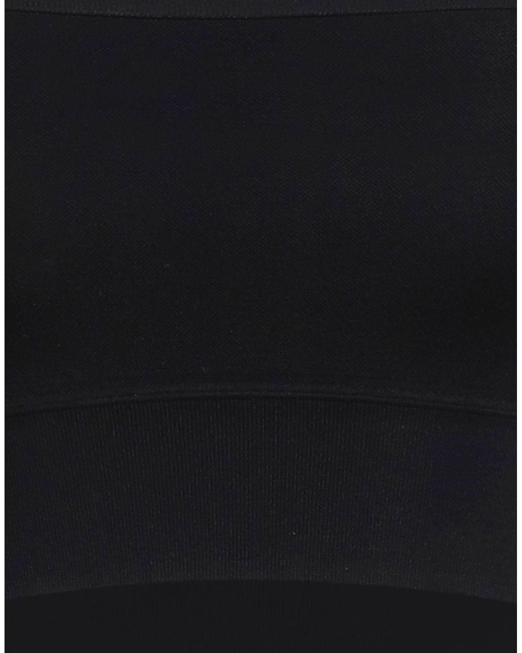 Rick Owens Black Simple Solid Stretch Tube Top
