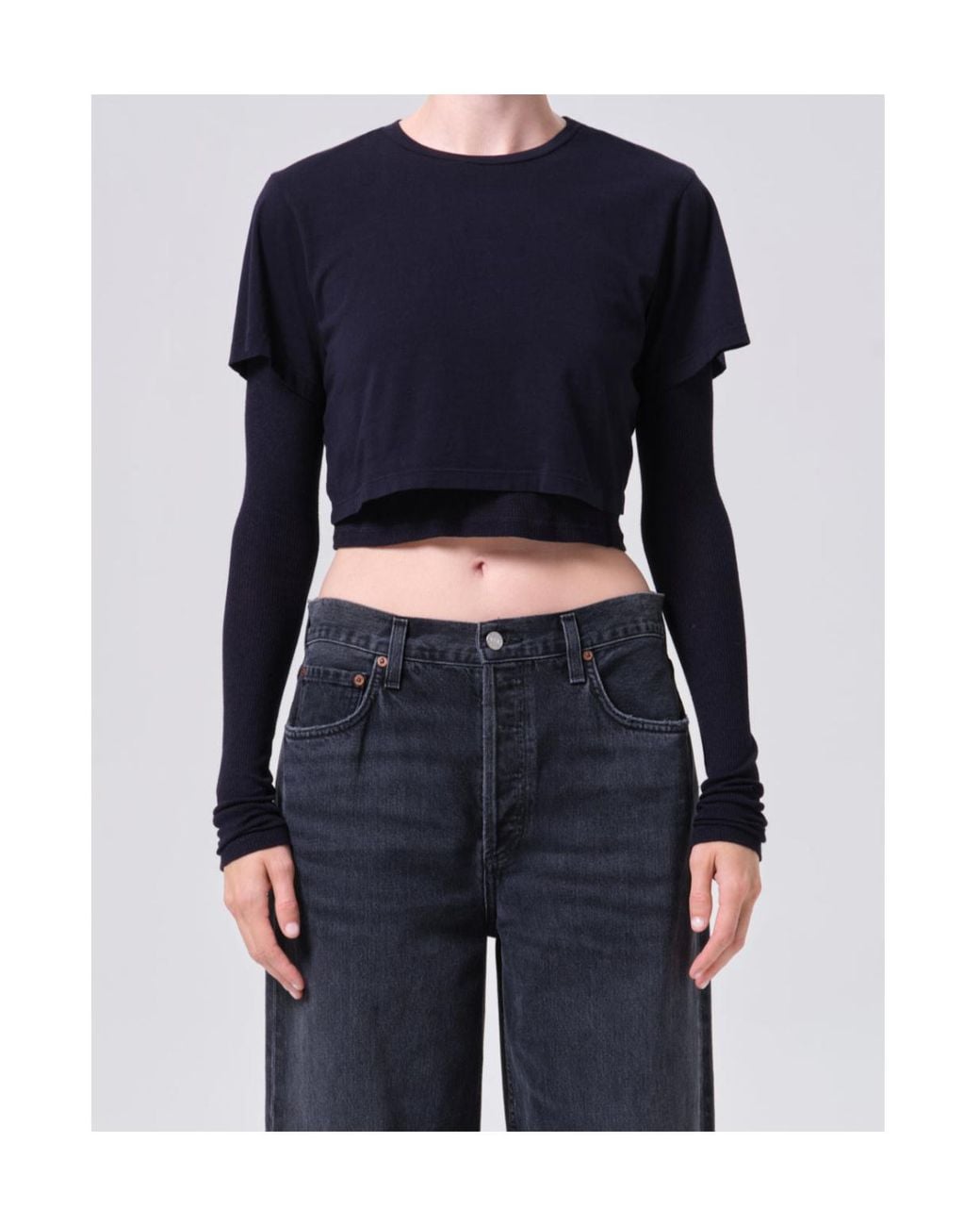 Agolde Black Romily Tee