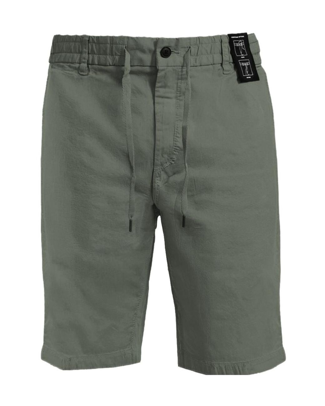 Boss Gray Relaxed Fit Drawstring Shorts for men