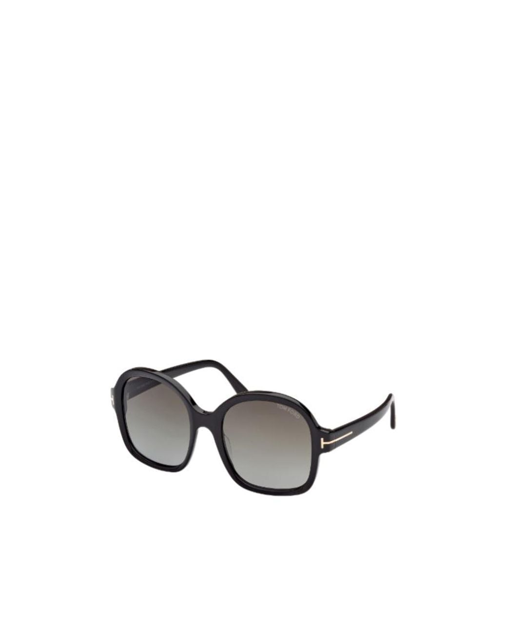 Tom Ford Metallic Hanley Oversized Square-Frame Sunglasses