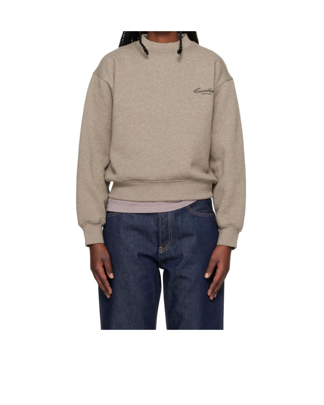 Fear Of God Gray Classic Crewneck Sweatshirt
