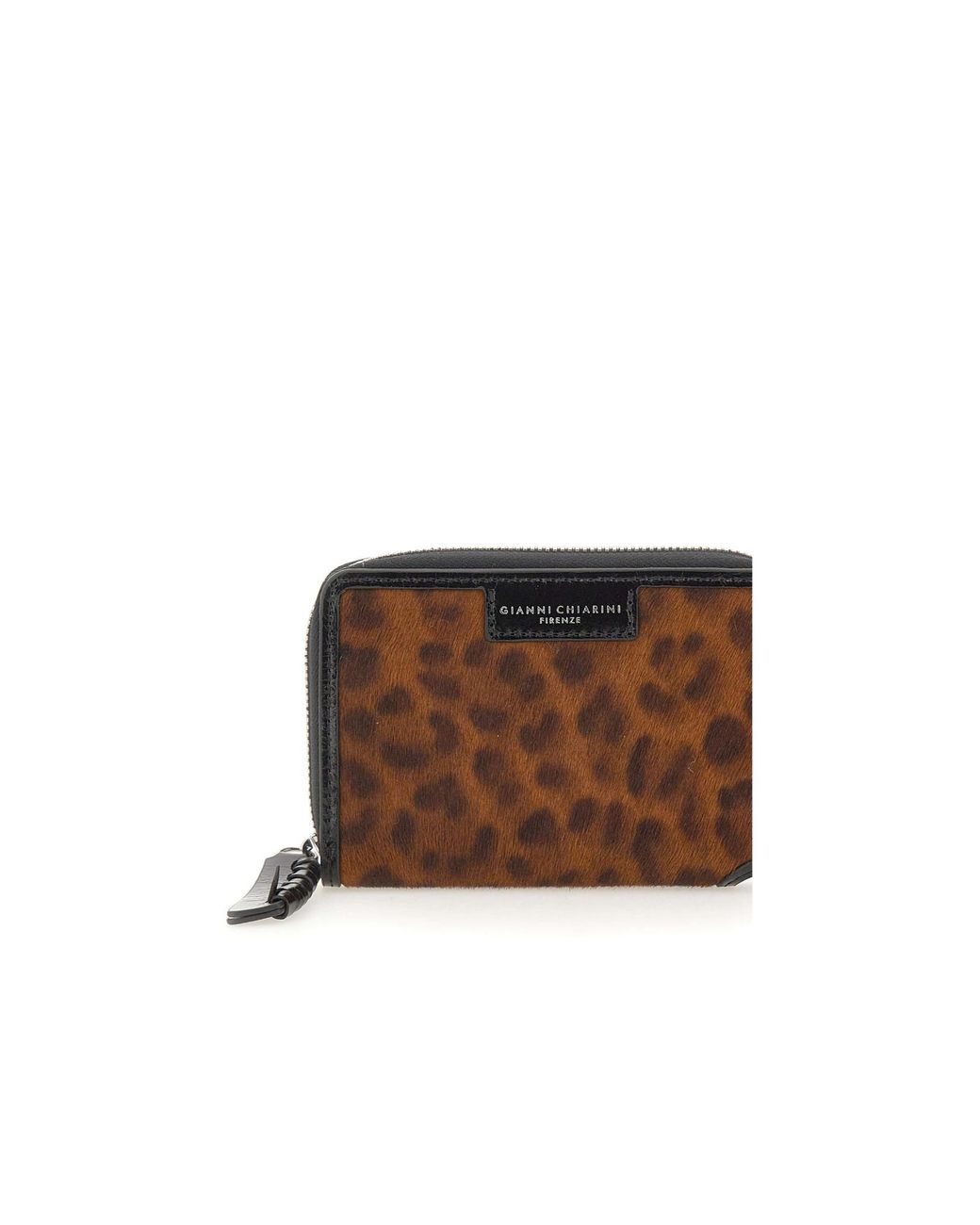 Gianni Chiarini Brown Horsy Zip-Around Wallet