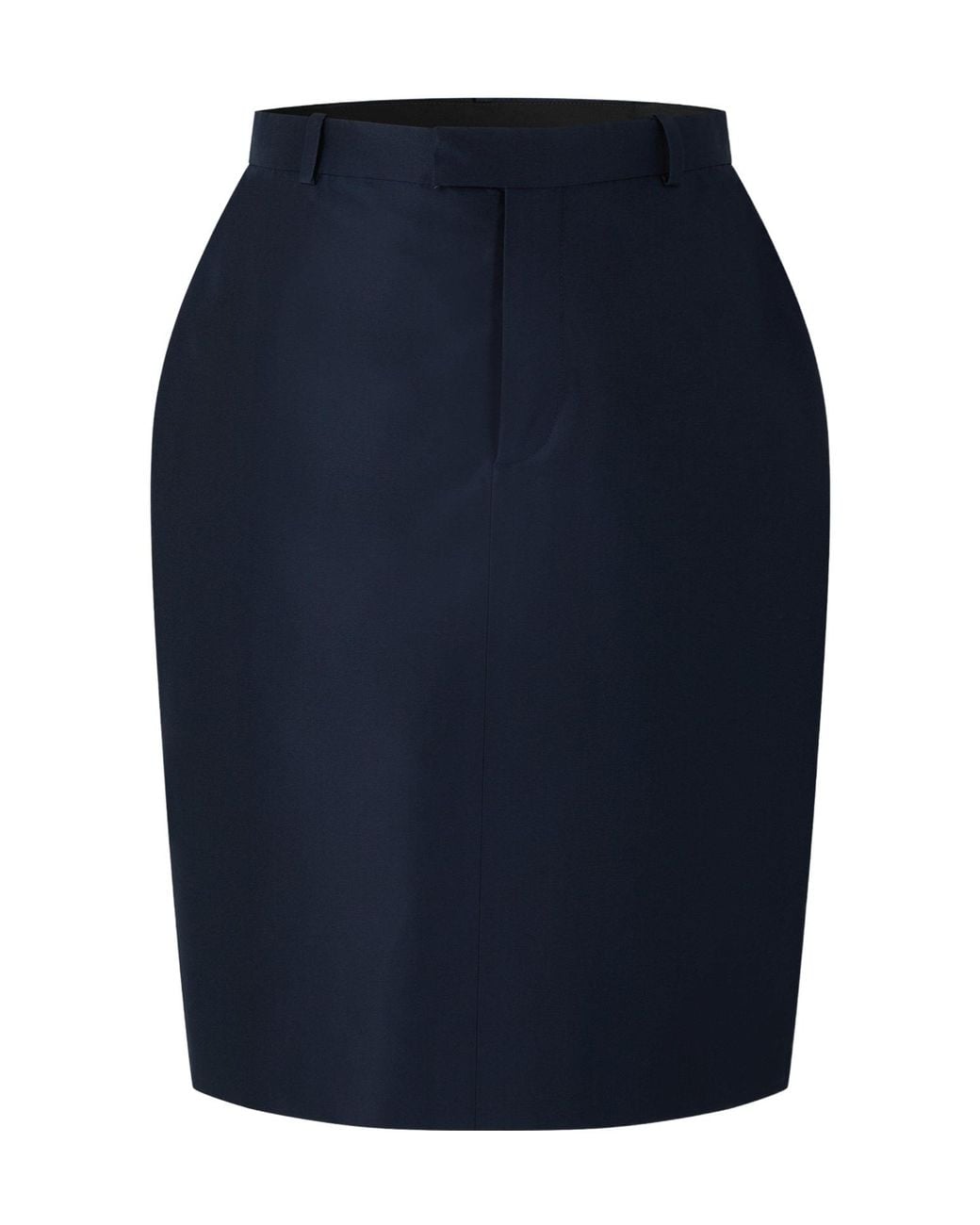 Gucci Blue Silk Skirt