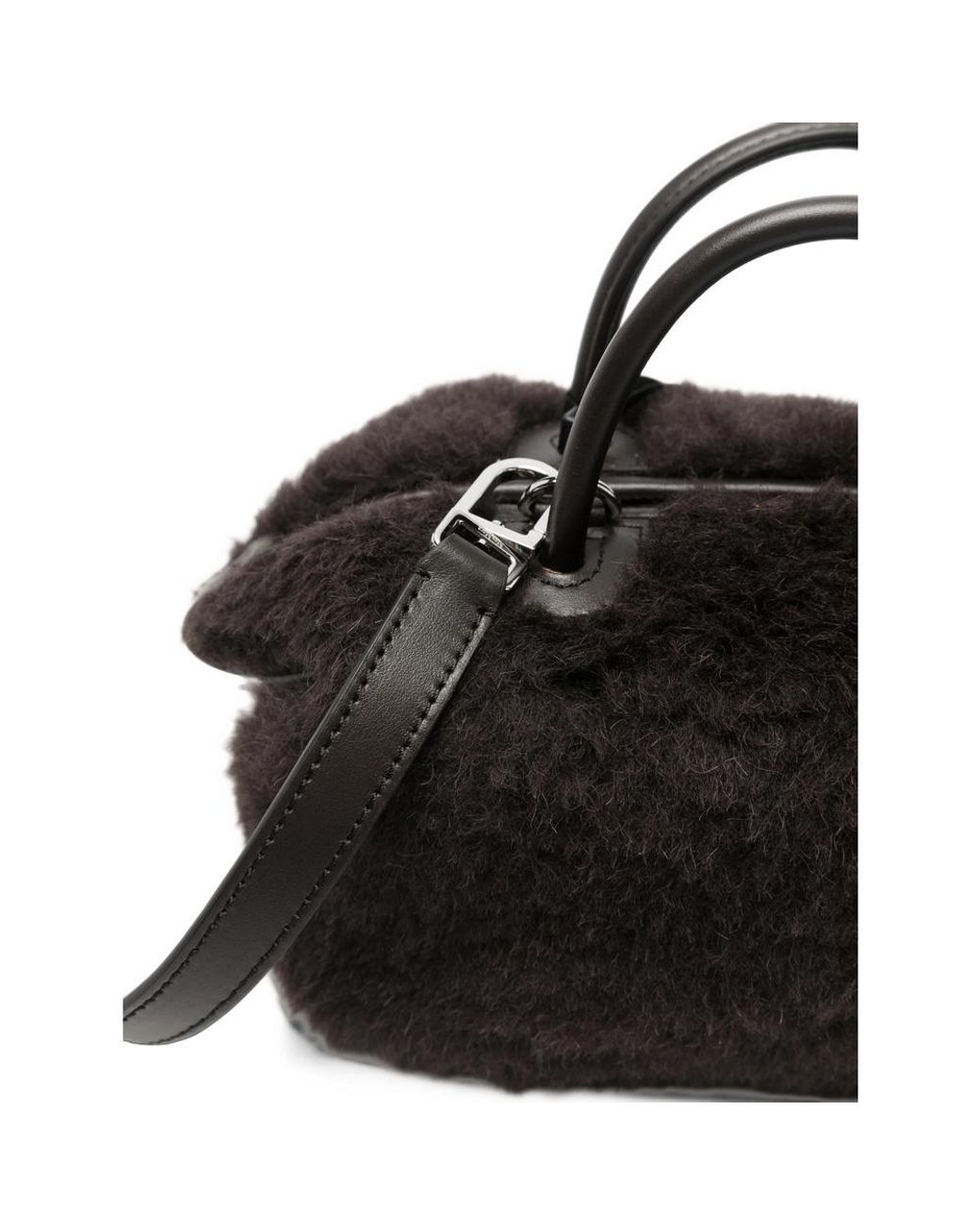 Max Mara Black Zippered Shoulder Bag