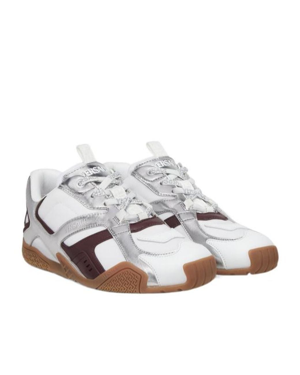 Versace White Galaxia Logo Sneakers