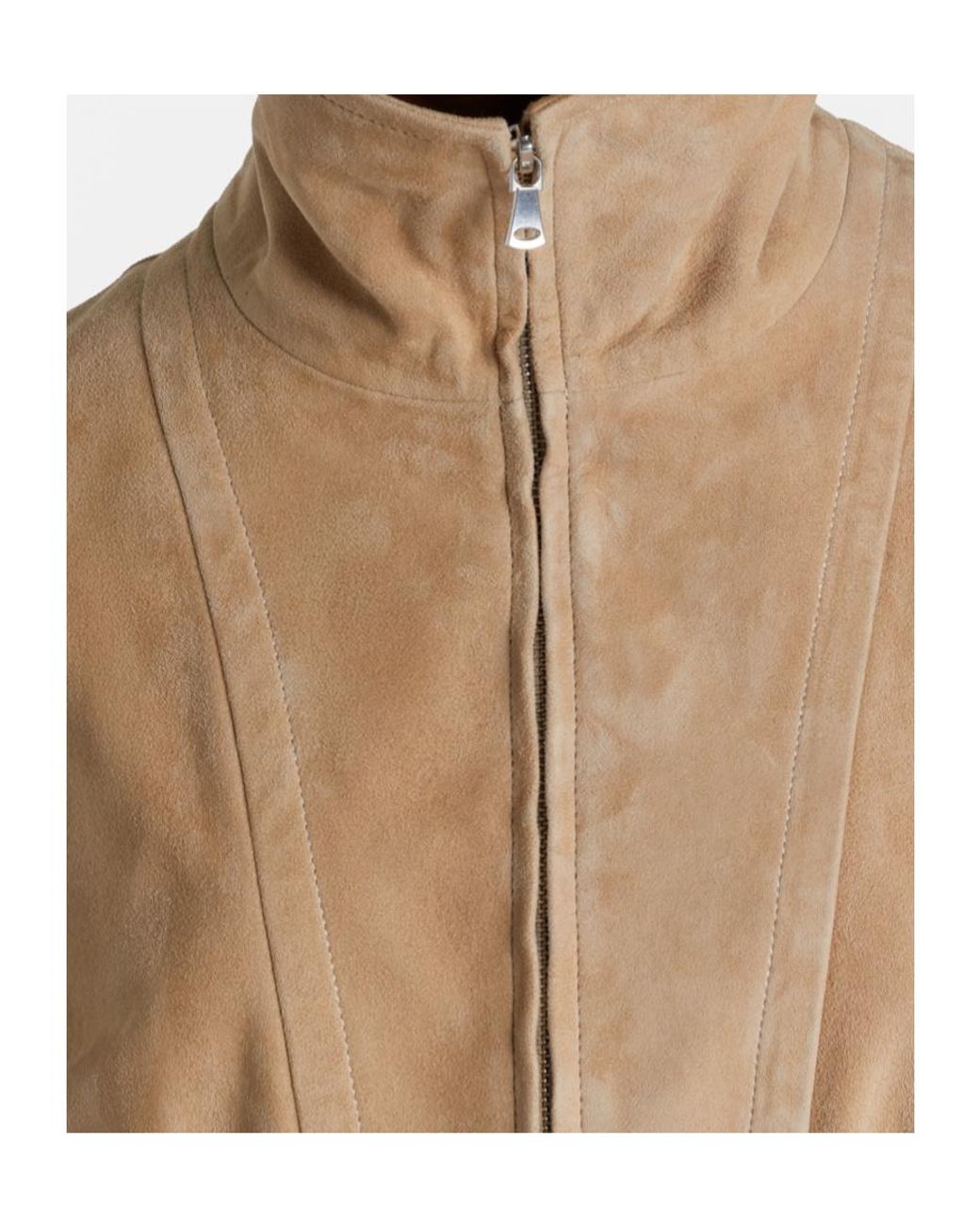 Nour Hammour Natural Passage Suede Jacket