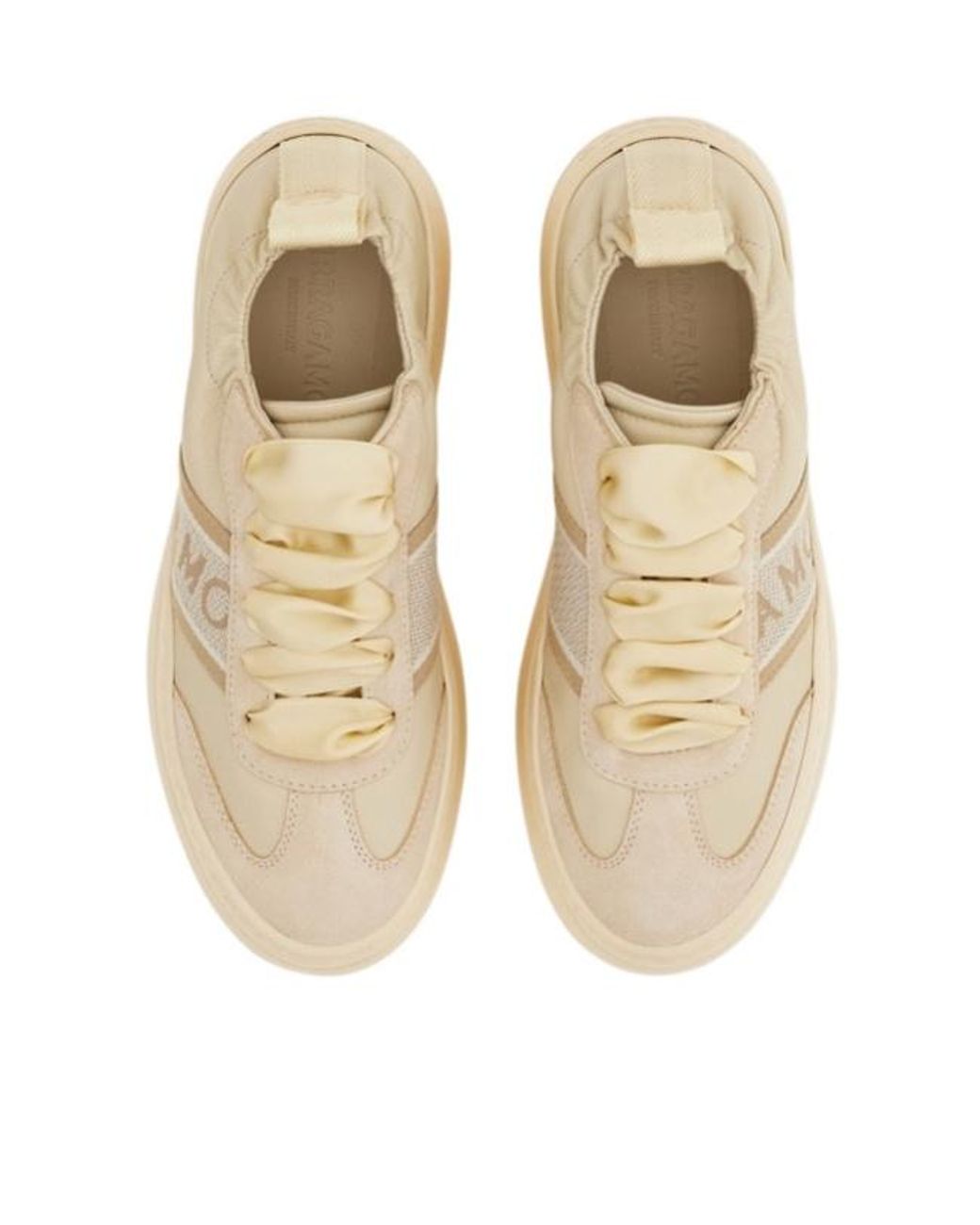 Ferragamo Natural Wedge Sneaker