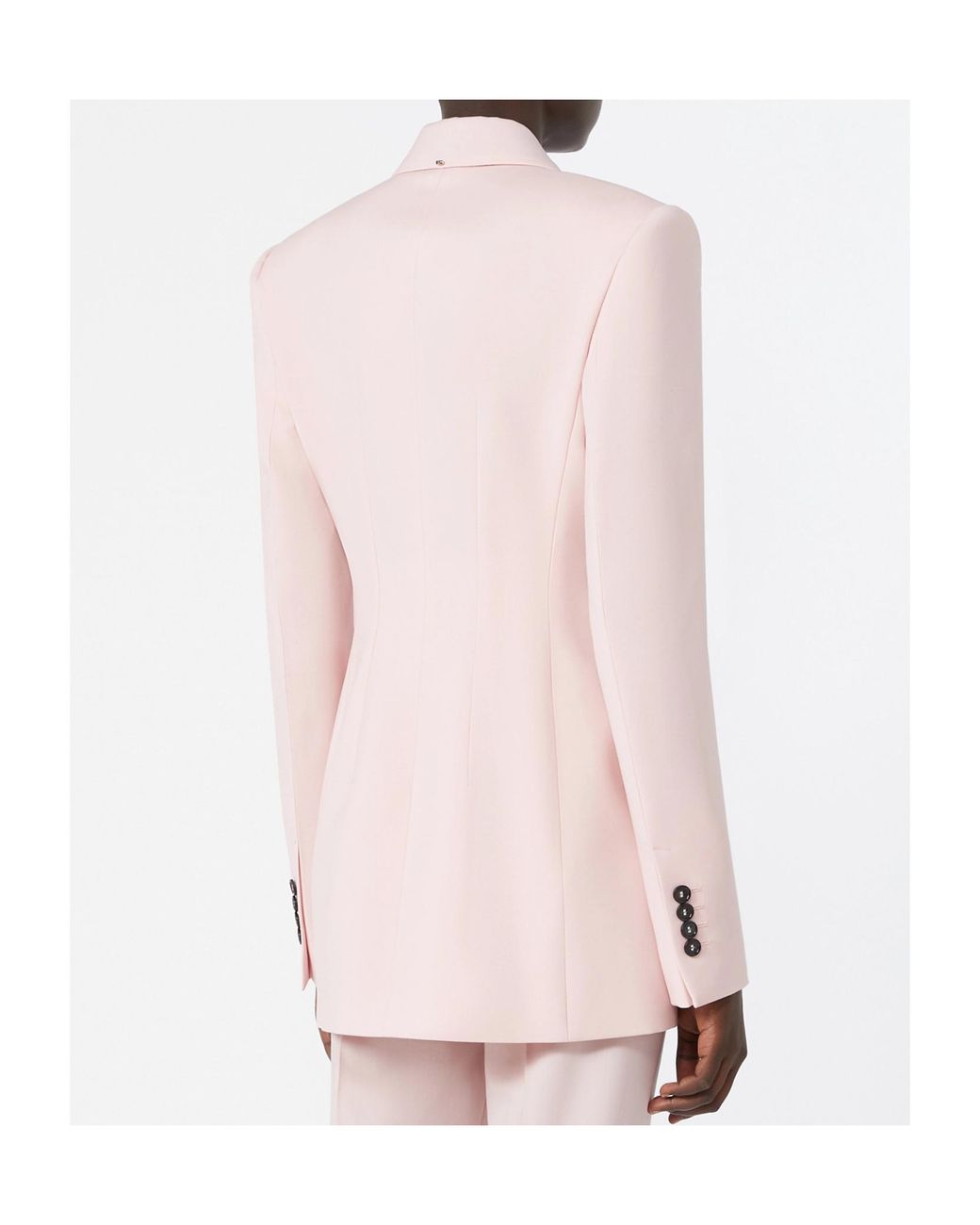 Sportmax Pink Adamo Double-Breasted Blazer