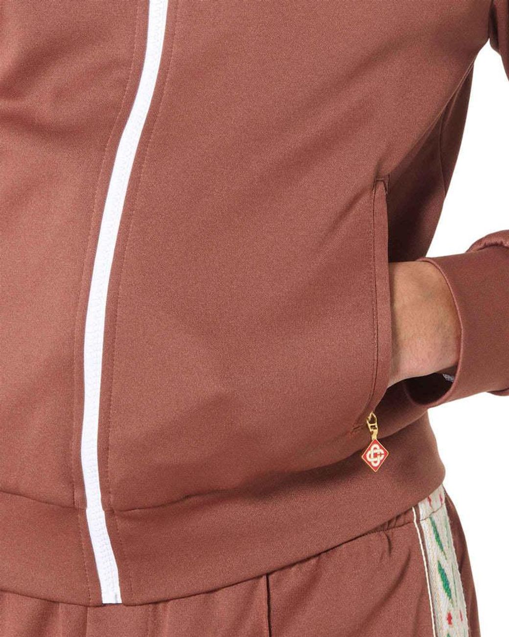 Casablanca Brown Laurel Track Jacket for men