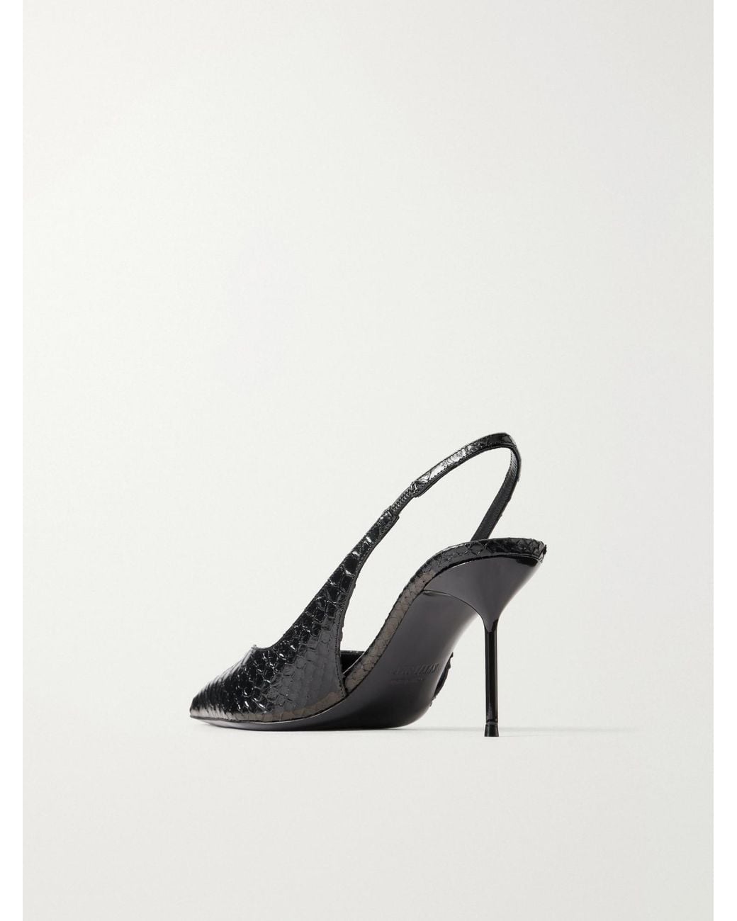 Paris Texas Multicolor Snake-Effect Leather Slingback Pumps