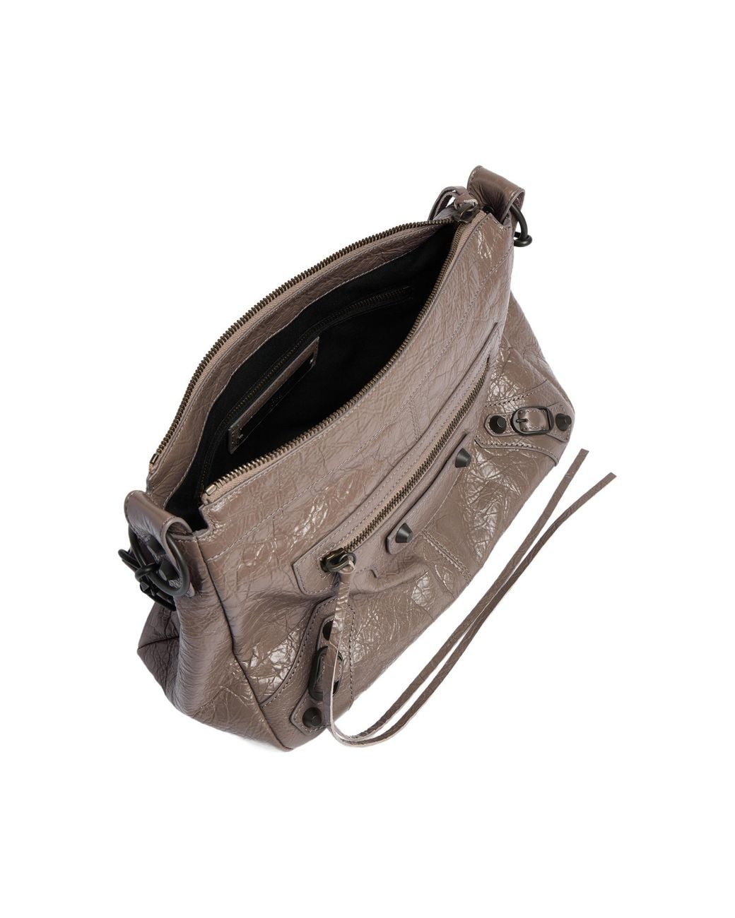 Balenciaga Brown Le City Moto Small Shoulder Bag for men