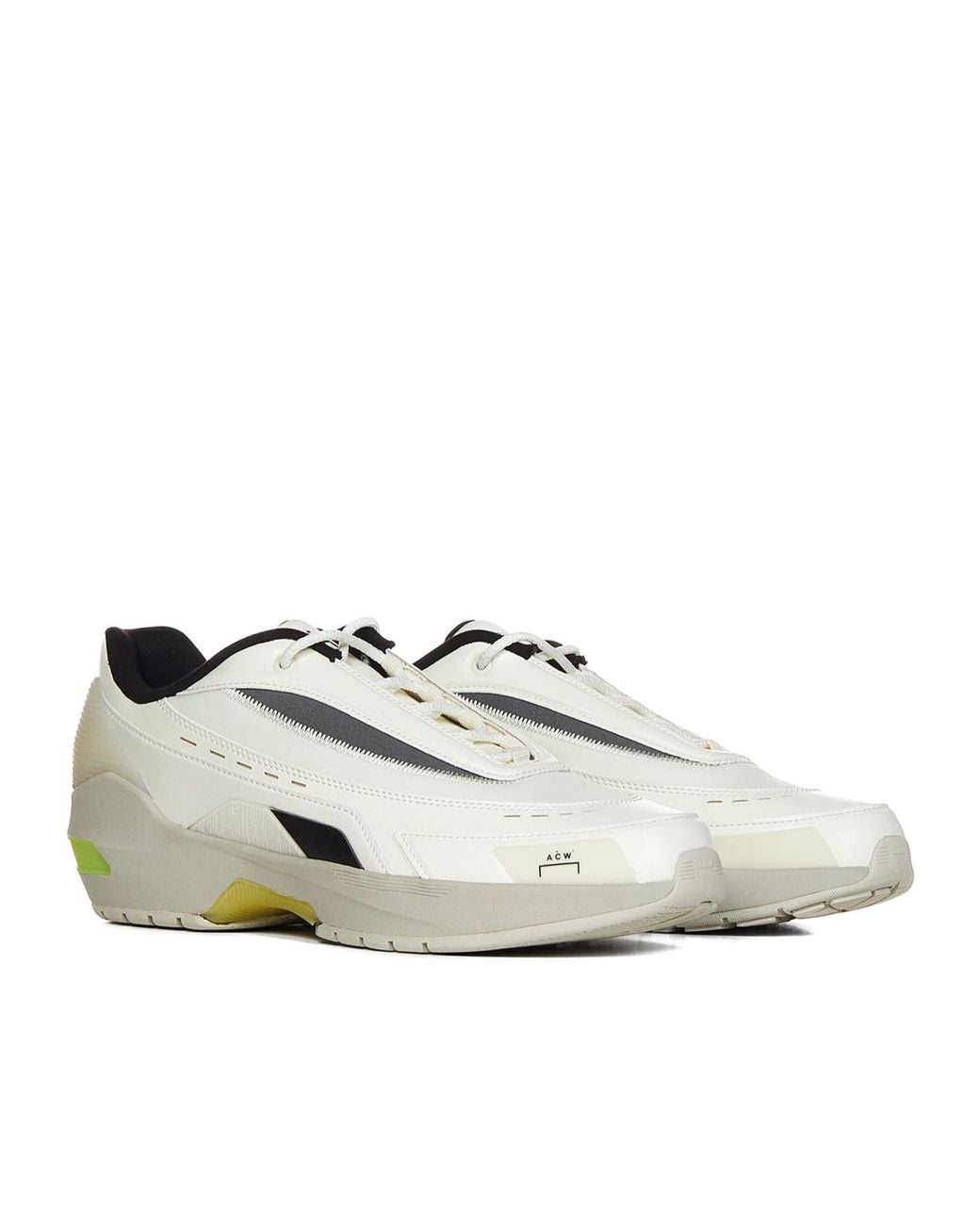 A_COLD_WALL* White A-Cold-Wall* Vector Lace-Up Sneakers for men