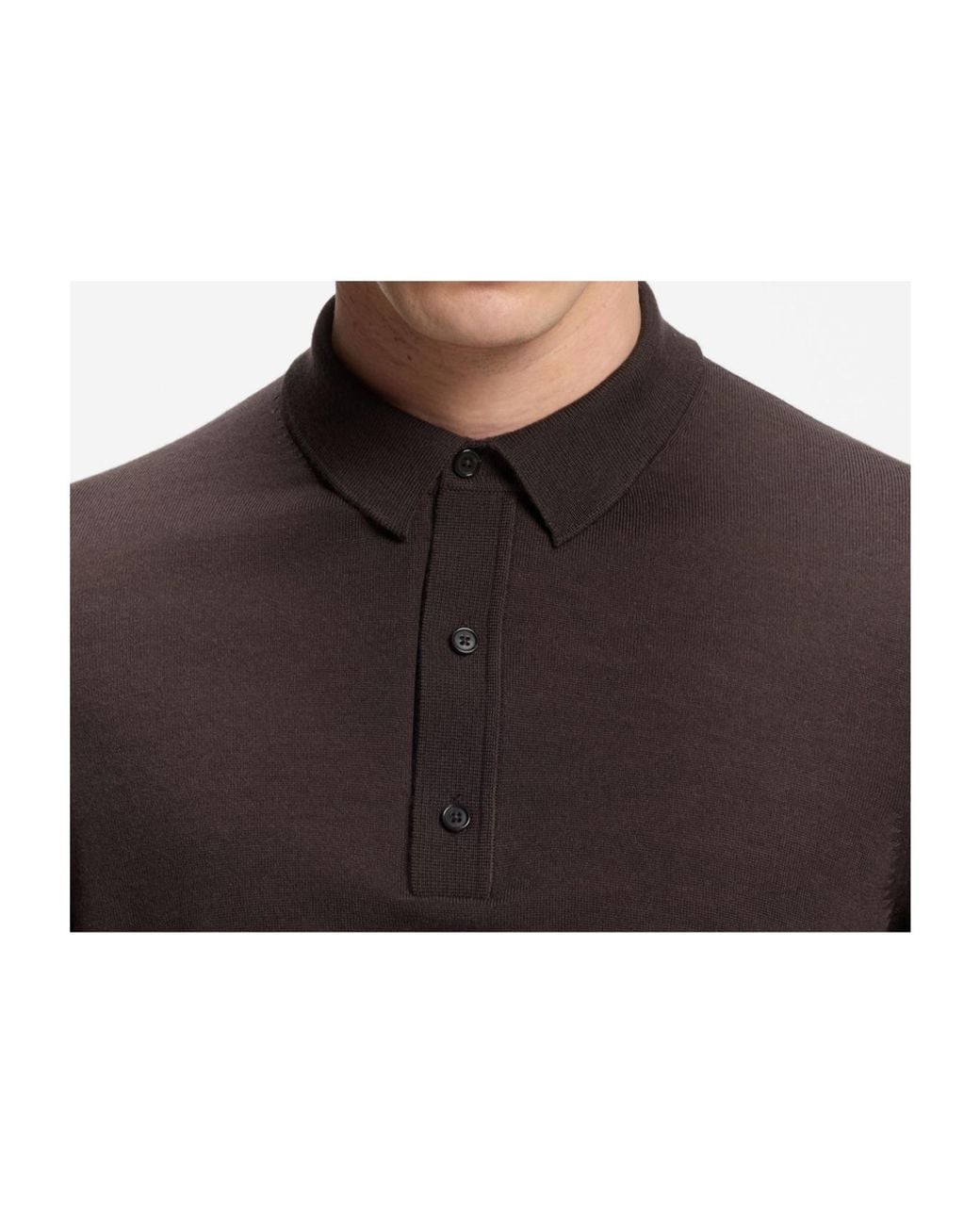 Boss Black Buttoned Polo Shirt for men