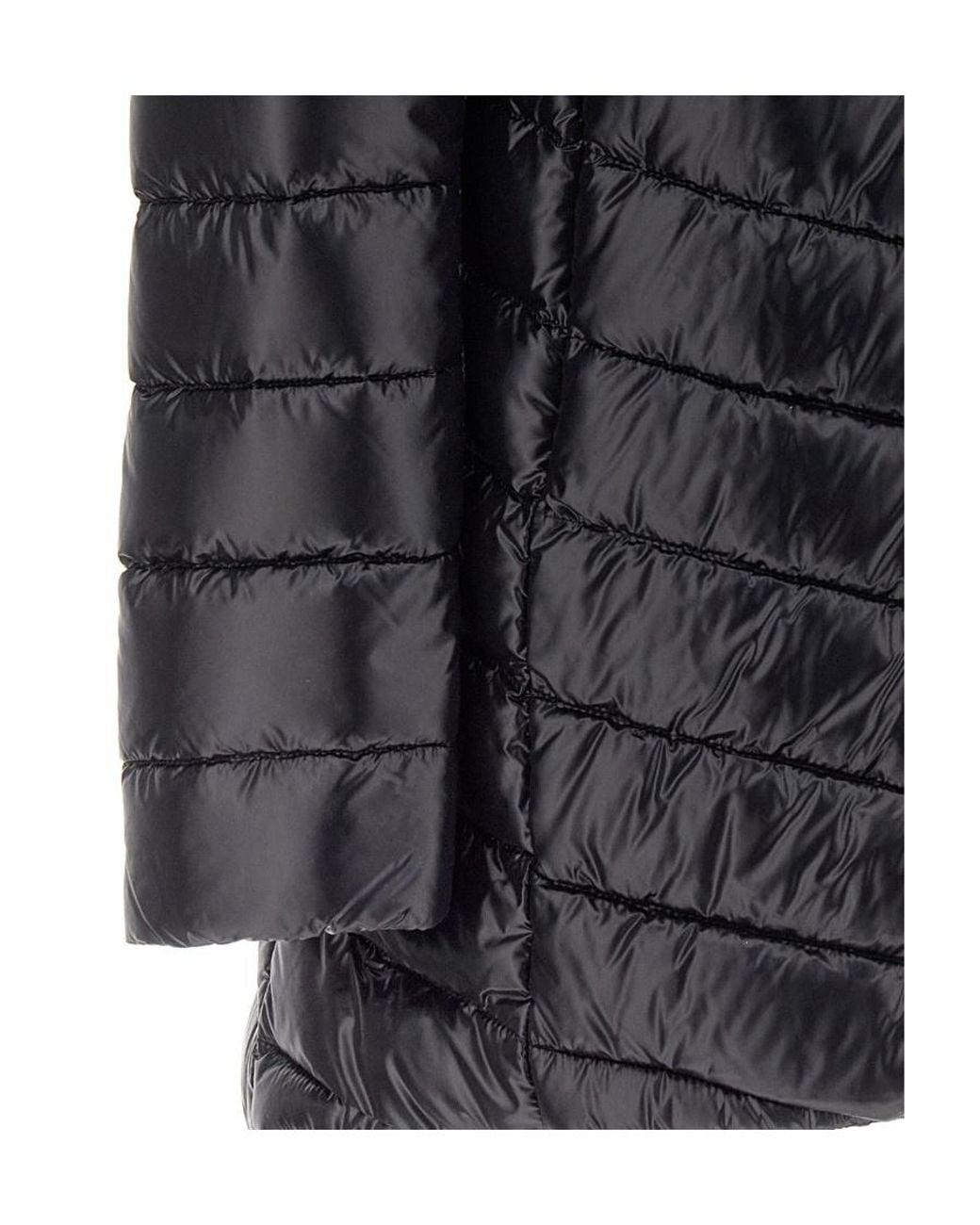 Herno Black Quilted Hooded Drawstring Puffer Jacket