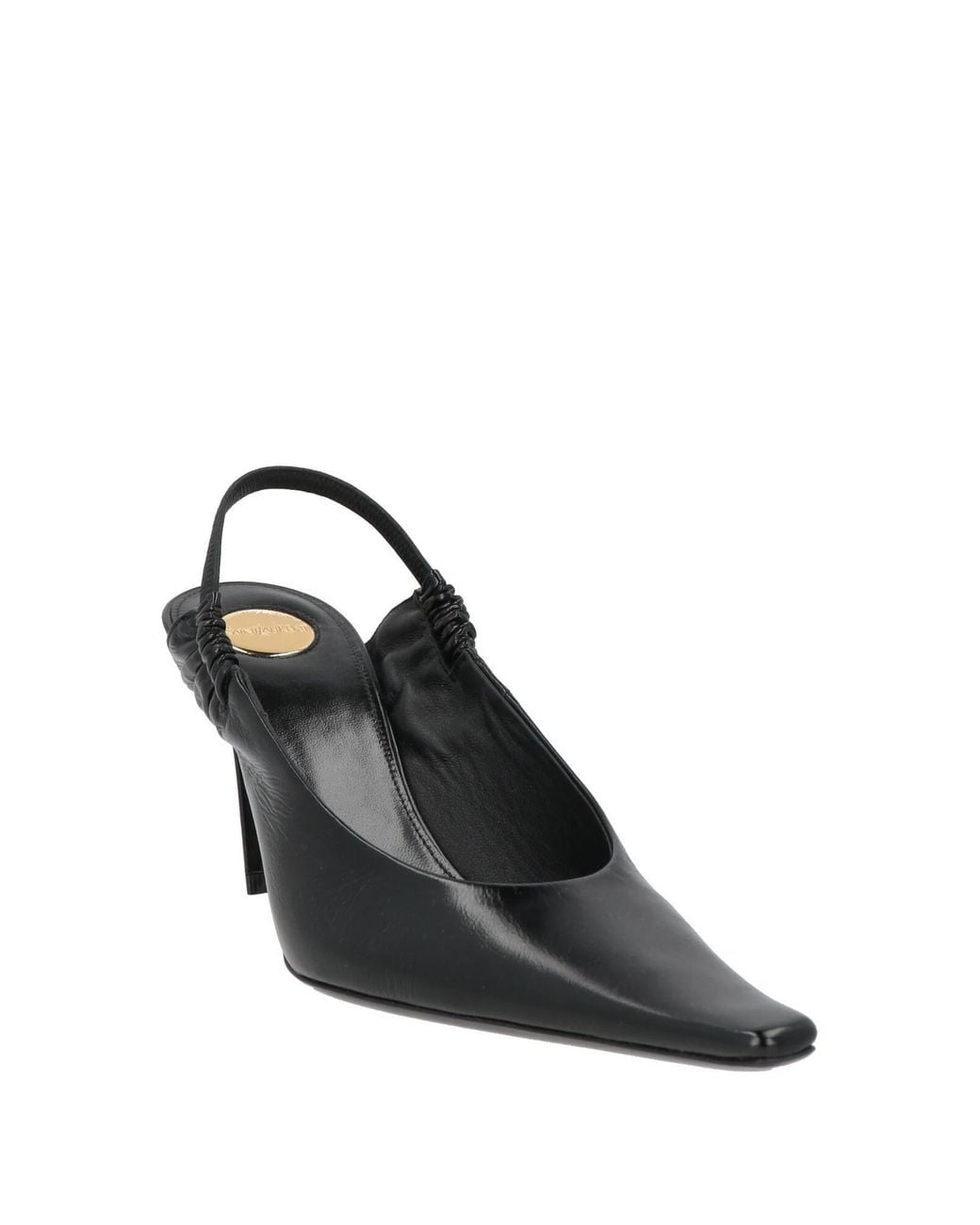 Saint Laurent Black Leather Pointed-Toe High Heels