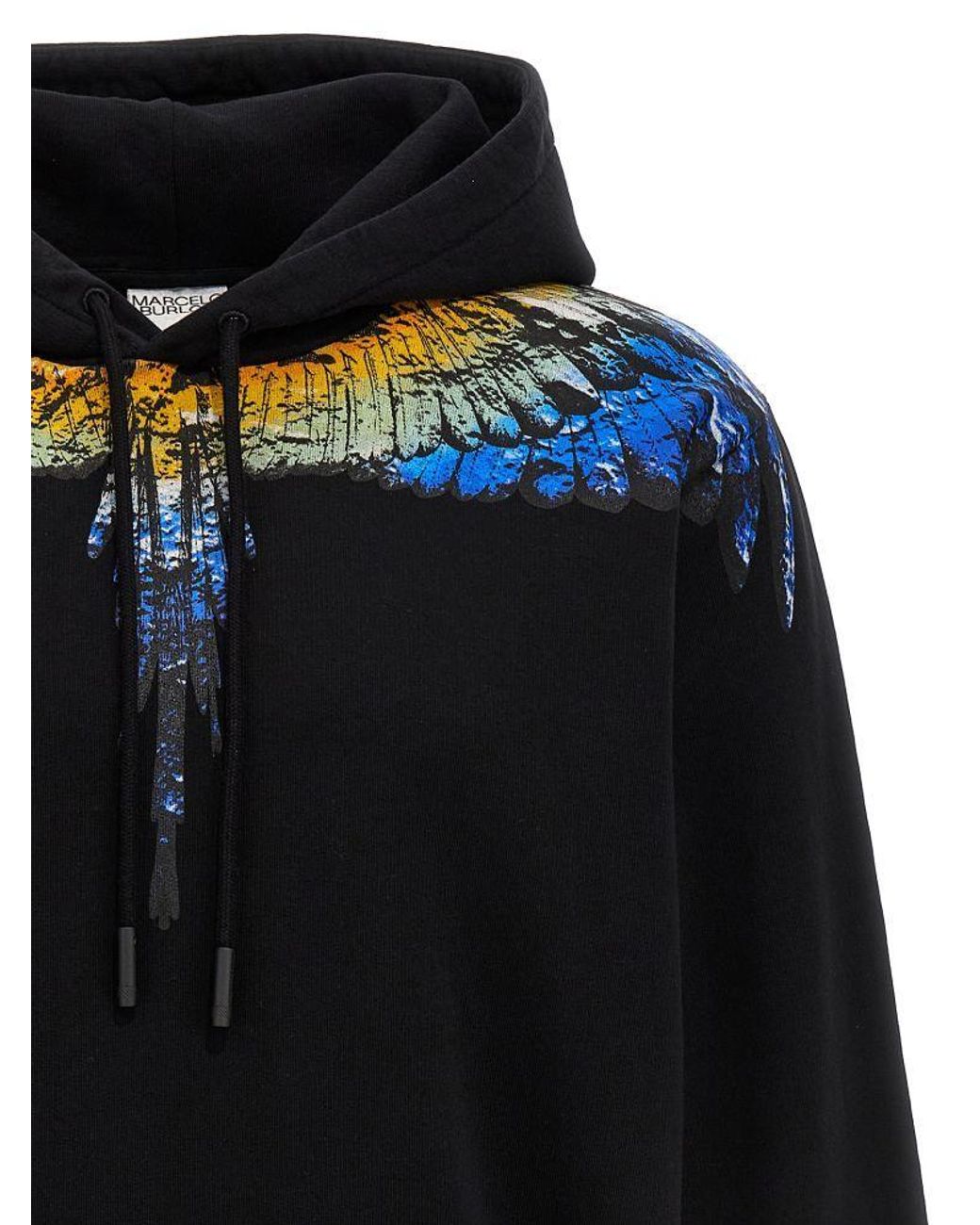 Marcelo Burlon Blue County Of Milan Icon Wings Drawstring Hoodie for men