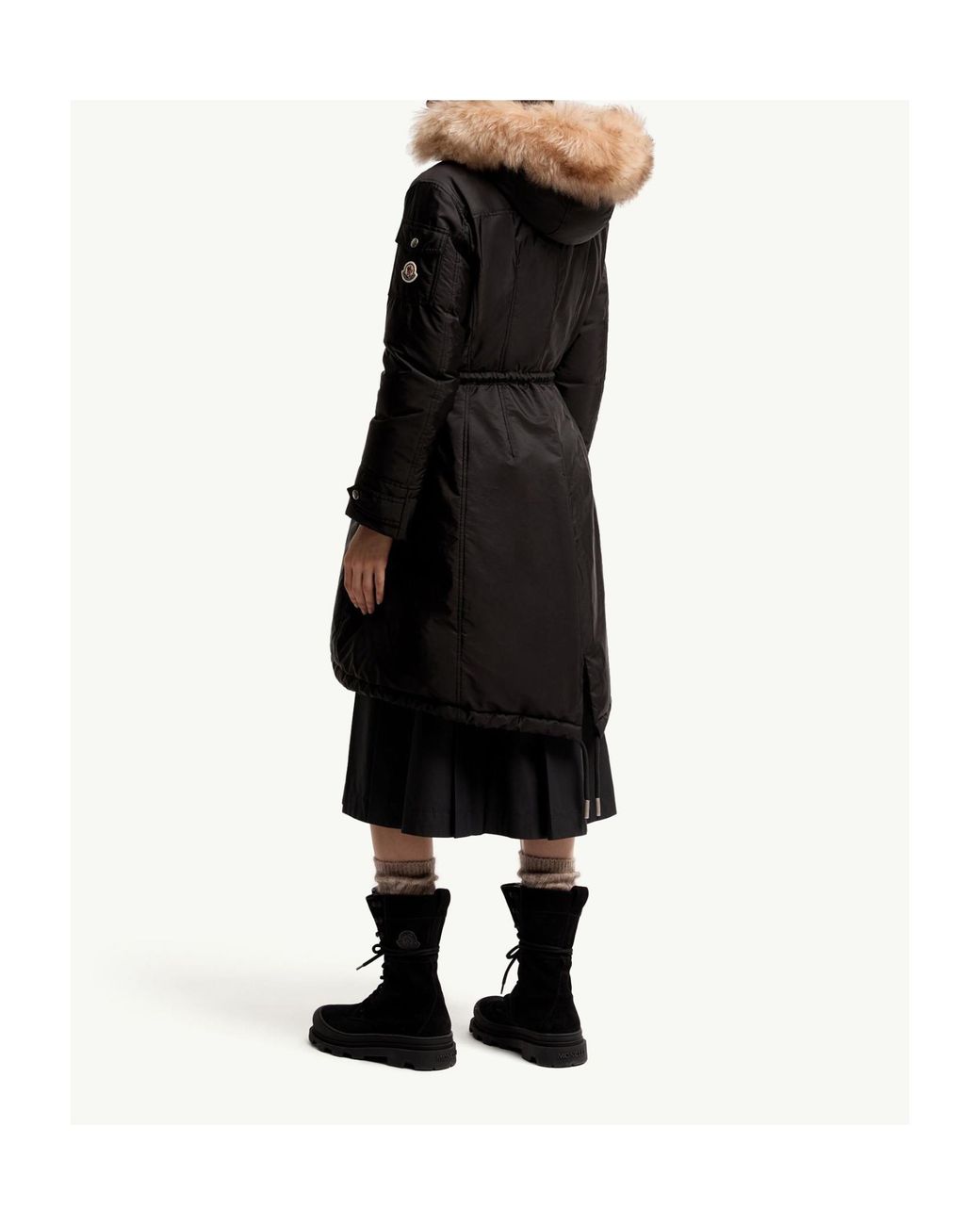 Moncler Black Moustique Hooded Down Jacket