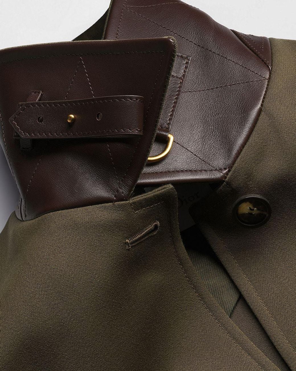 Dior Green Fitted Belted Jacket