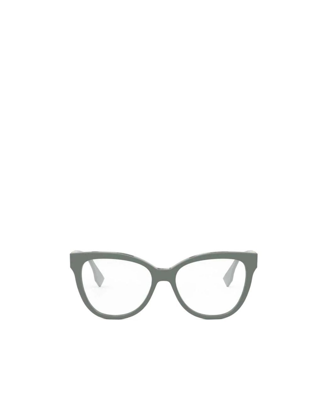 Fendi White Eyewear Cat-Eye Glasses for men