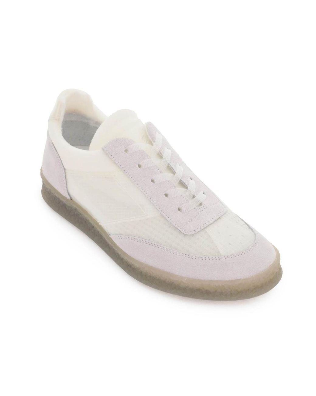 MM6 by Maison Margiela White Replica Low-Top Sneakers