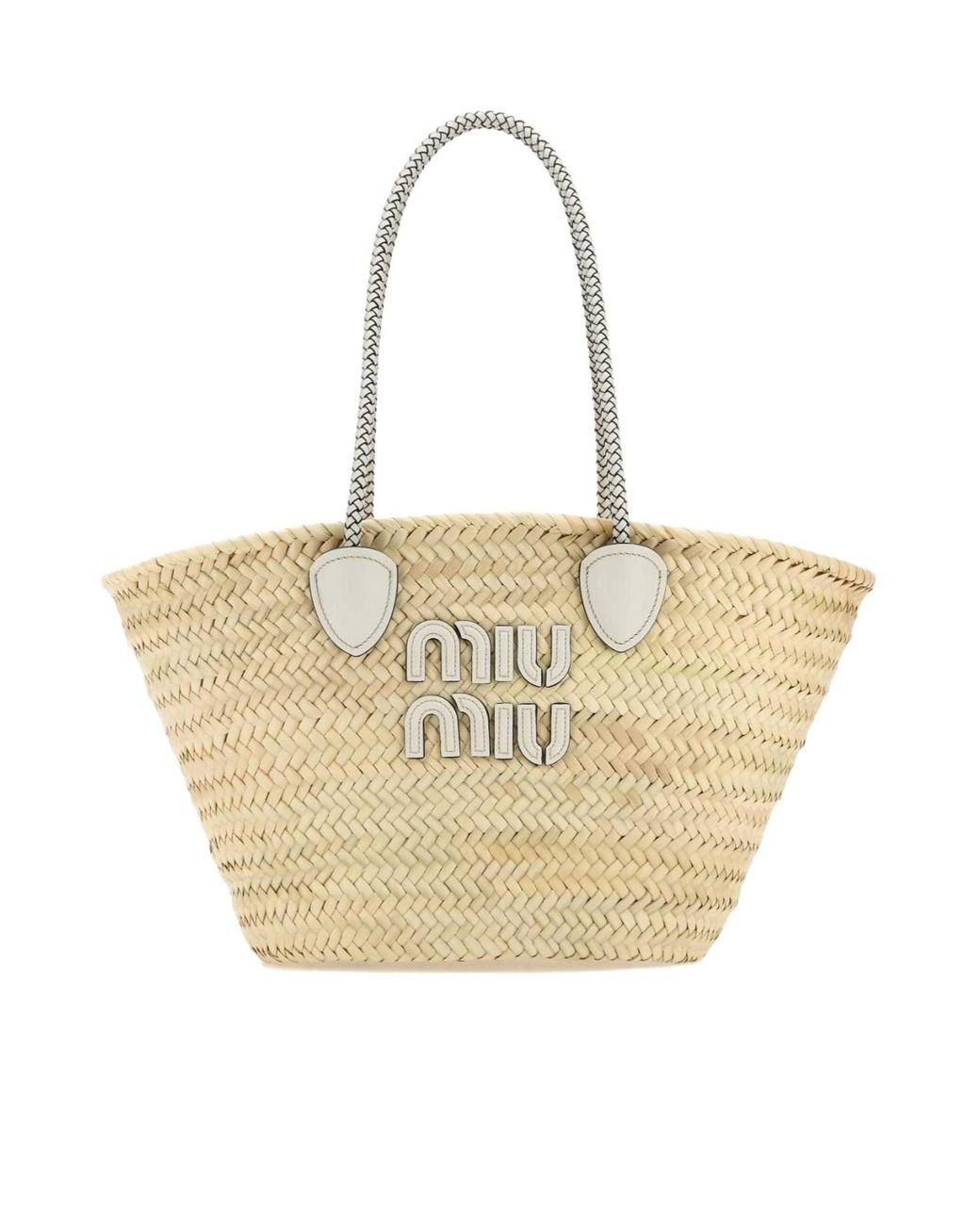 MIU MIU Palmetto　ラフィアバッグ miu-miu-F0N86-Palmetto-Tote-