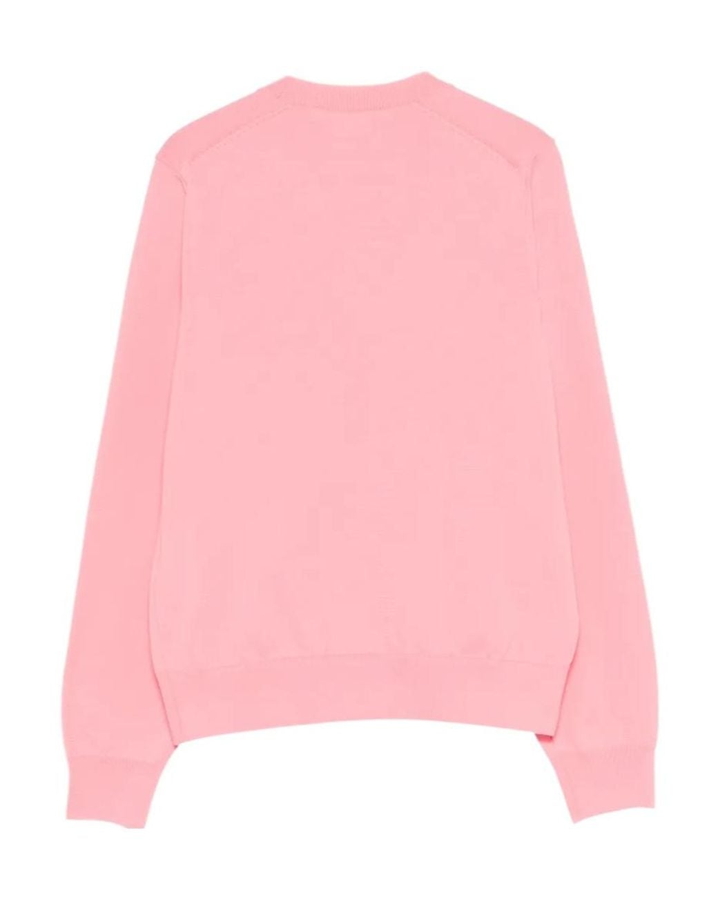 Comme des Garçons Pink Crewneck Sweater