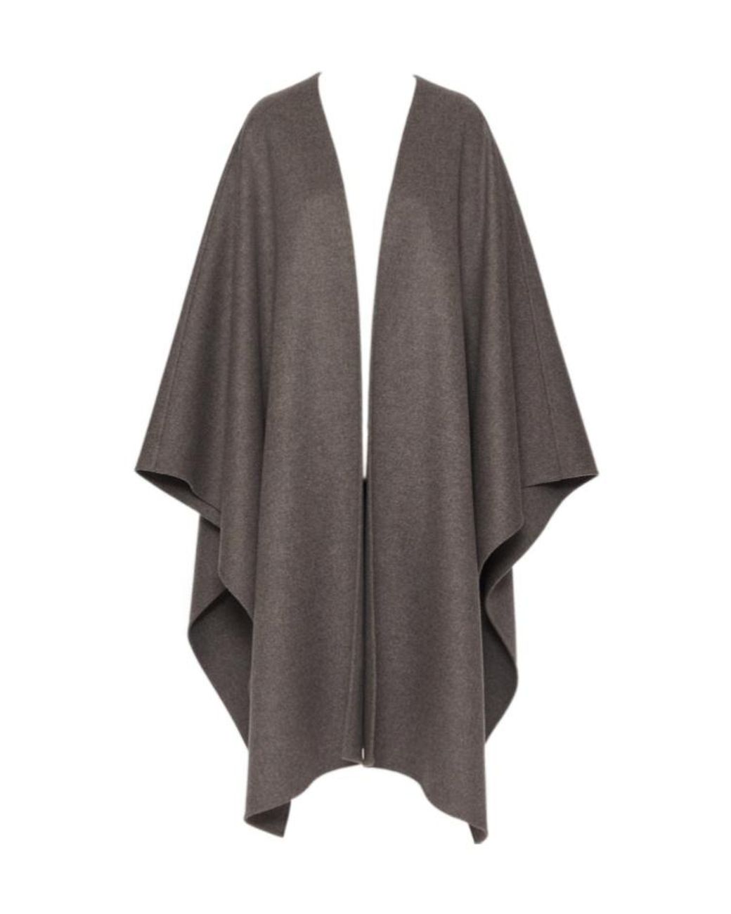 Valentino Gray Draped Cloak