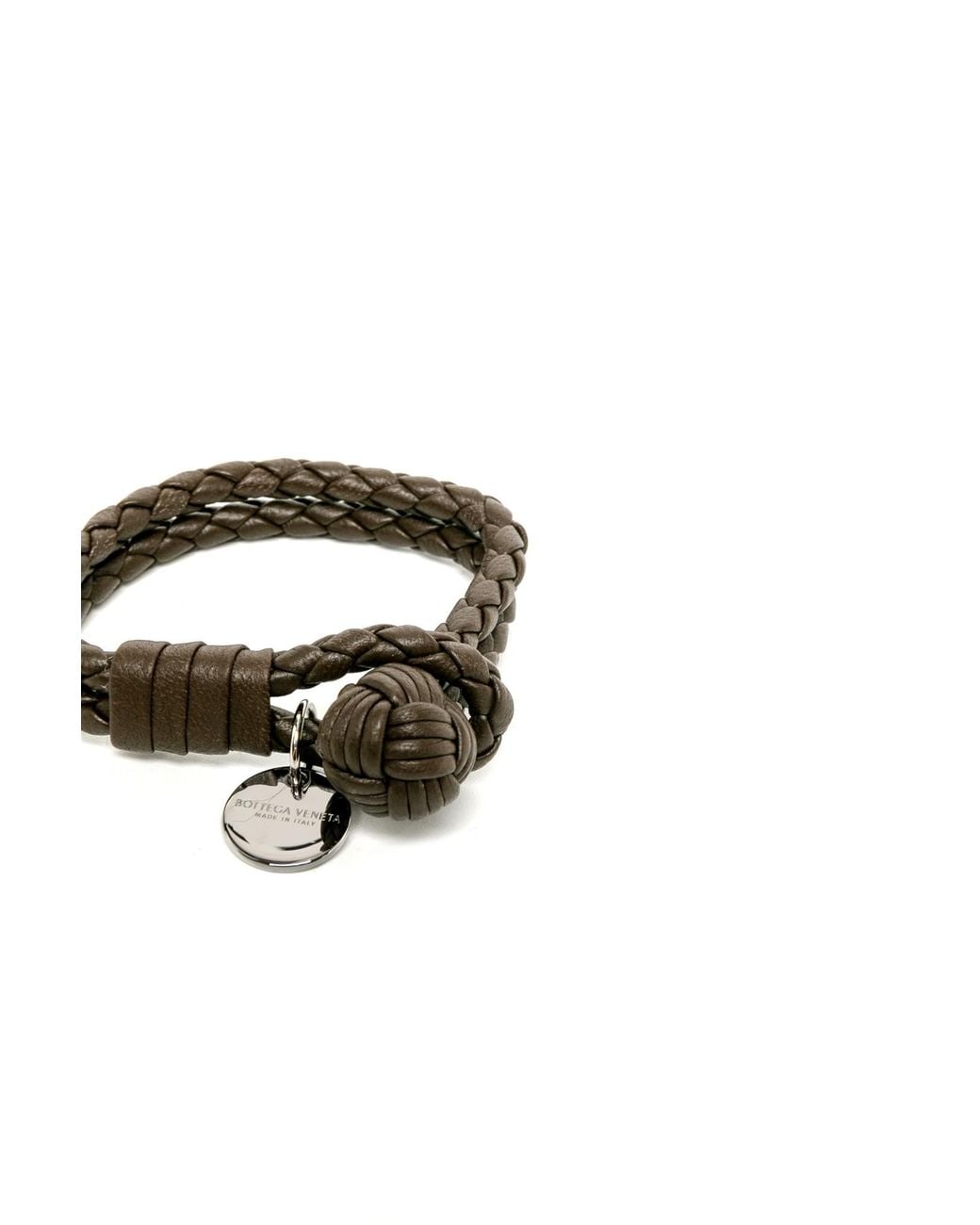 Bottega Veneta White Logo Detail Bracelet