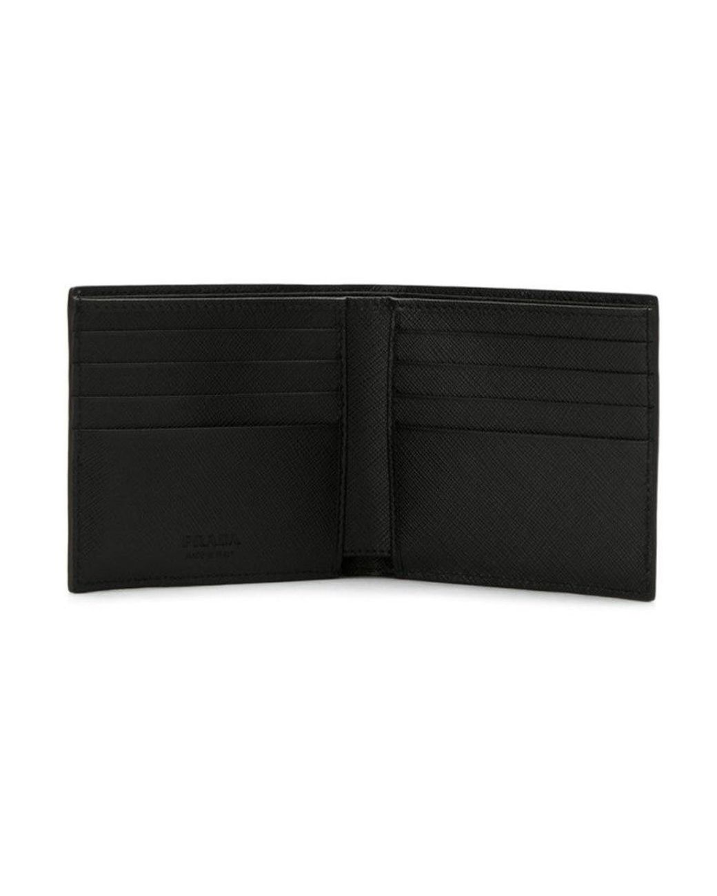 Prada Black Saffiano Bifold Wallet for men