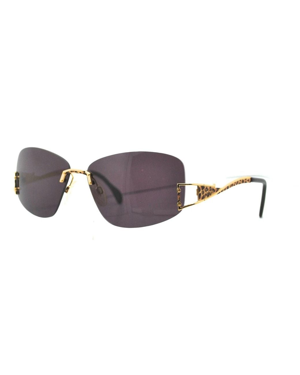 Cazal Purple Square-Frame Sunglasses