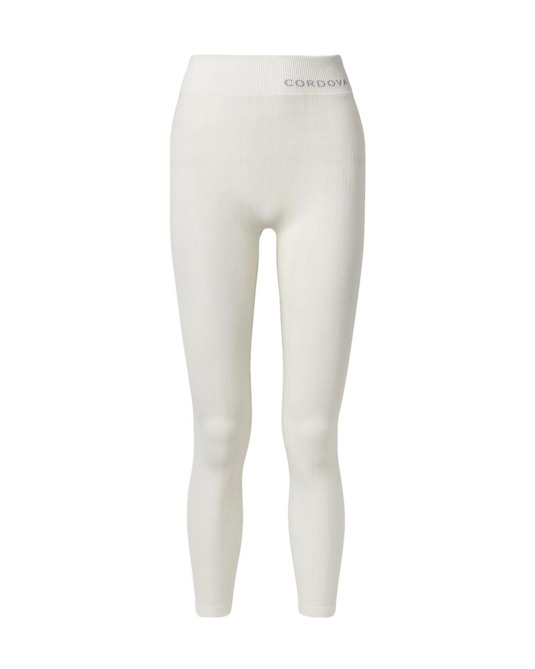 CORDOVA White Sol Ribbed-Knit Leggings