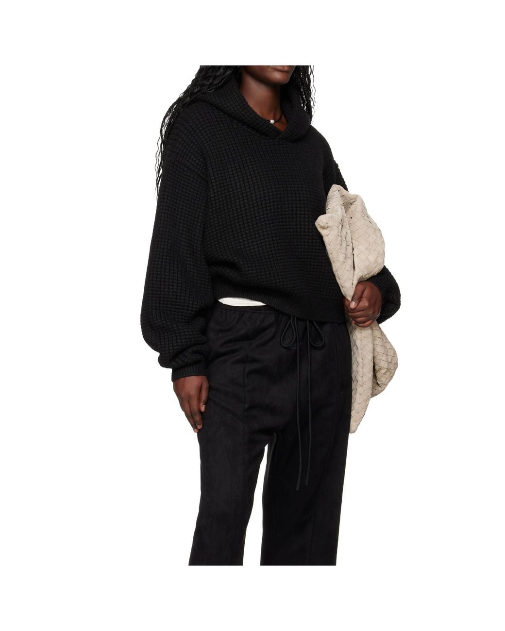 Fear Of God Black Heavy Waffle 90S Hoodie