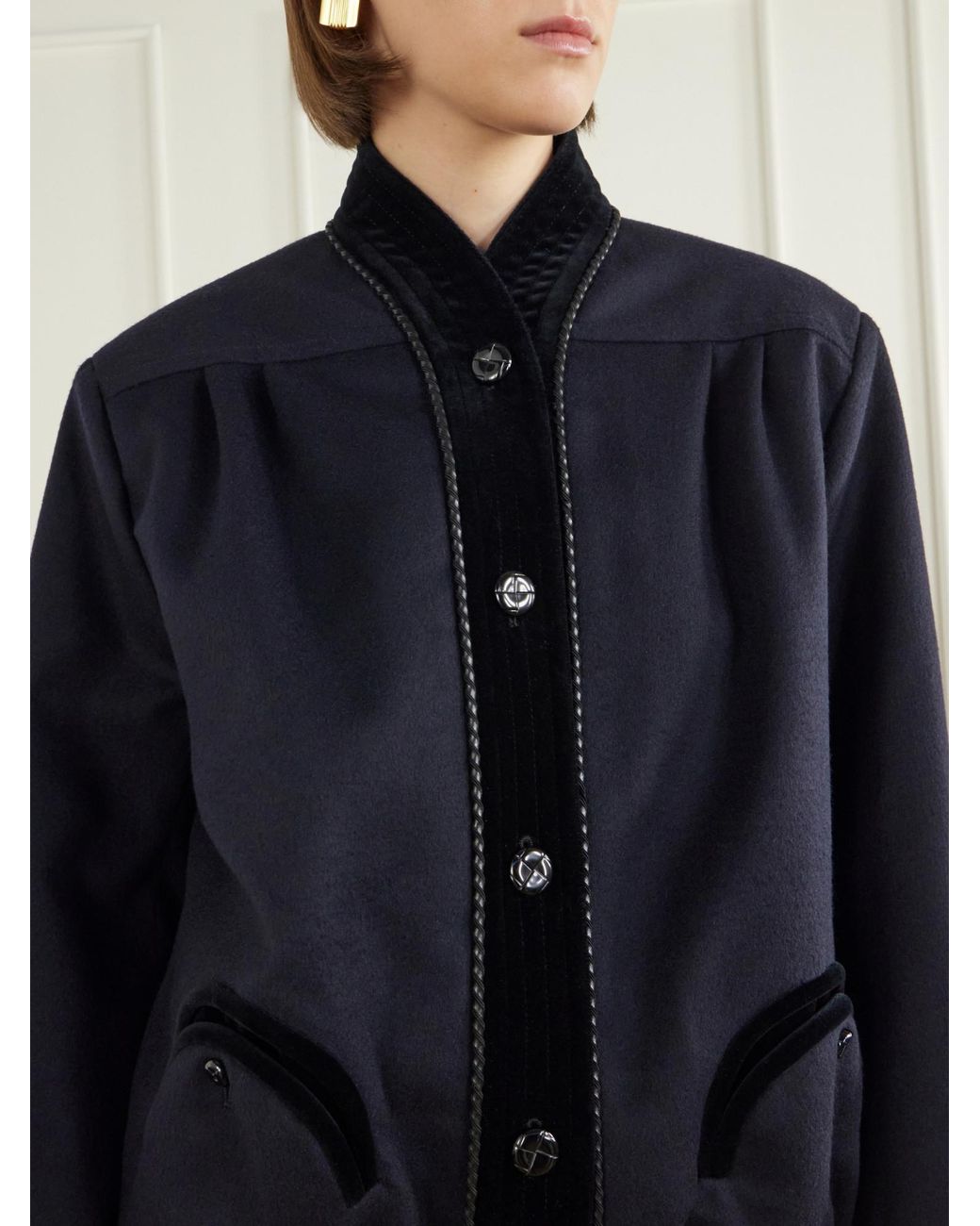 Blazé Milano Blue Minimal Singlebreasted Jacket