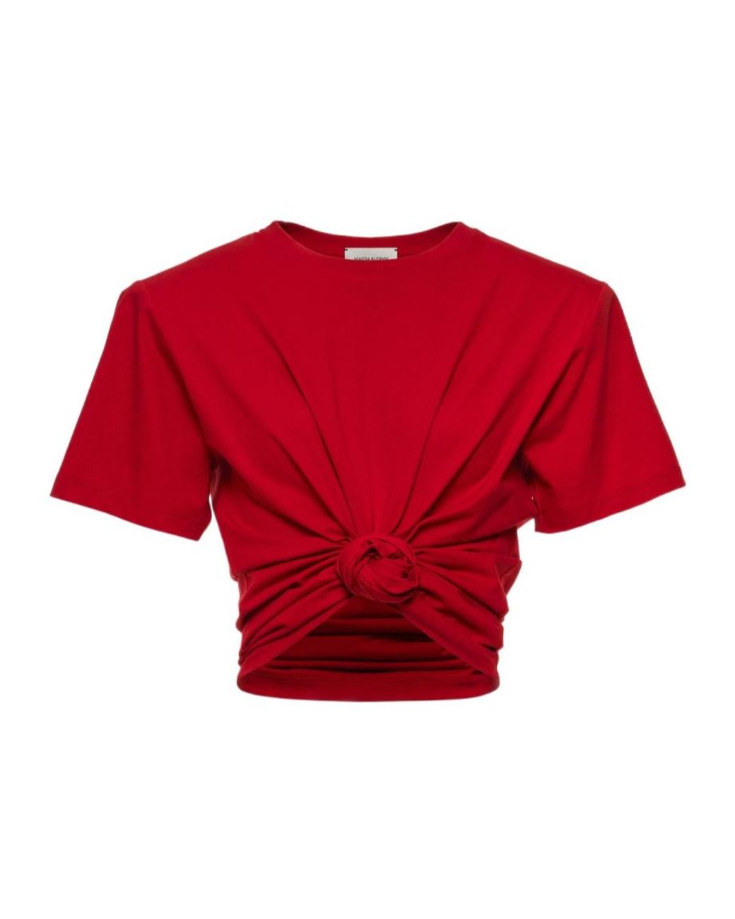 Magda Butrym Red Knotted T-Shirt