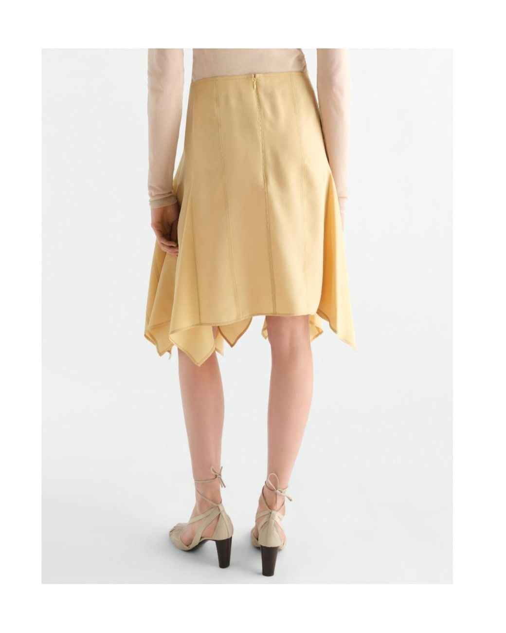 Lemaire Natural Paneled Skirt
