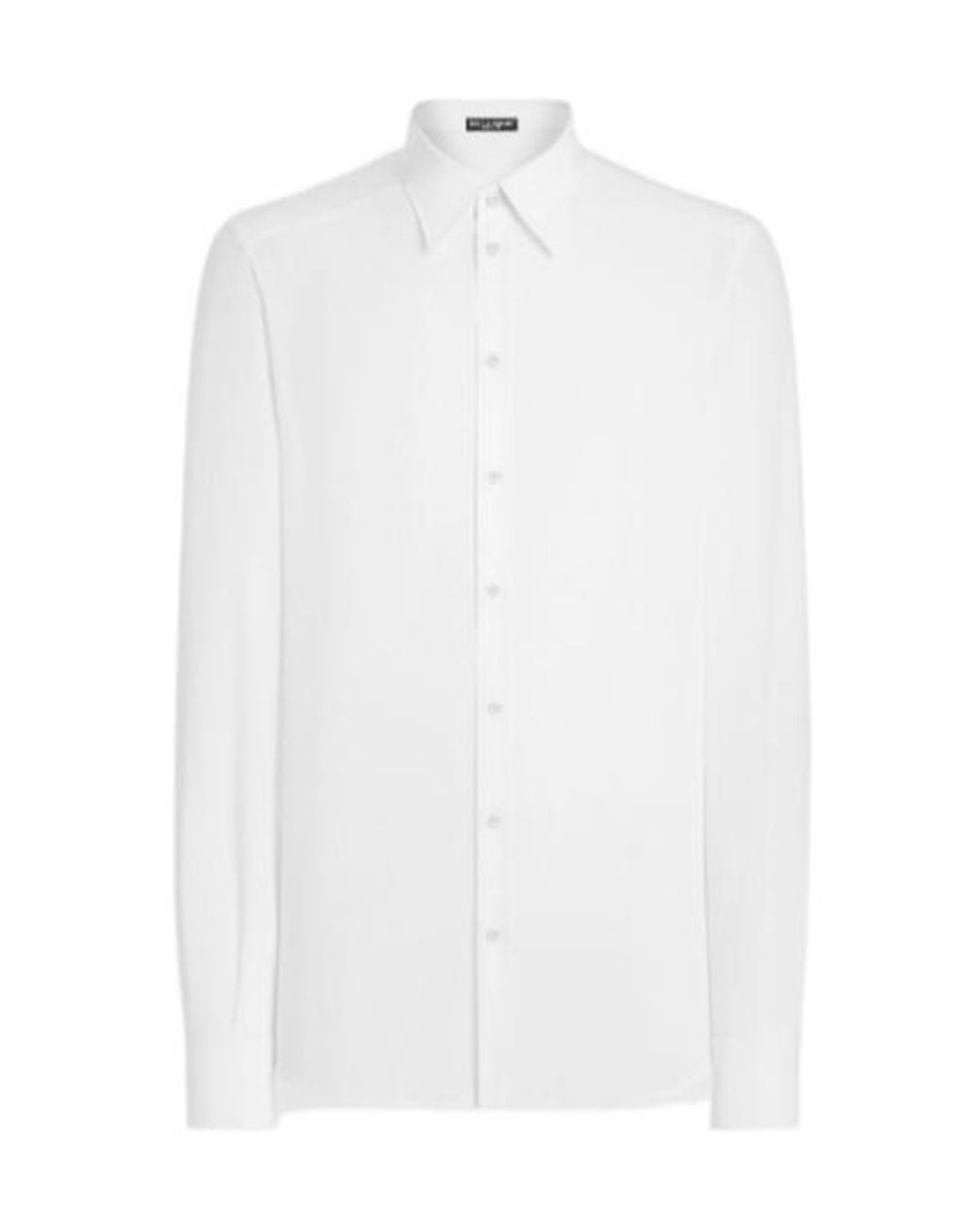 Dolce & Gabbana White Collared Long-Sleeve Shirt for men