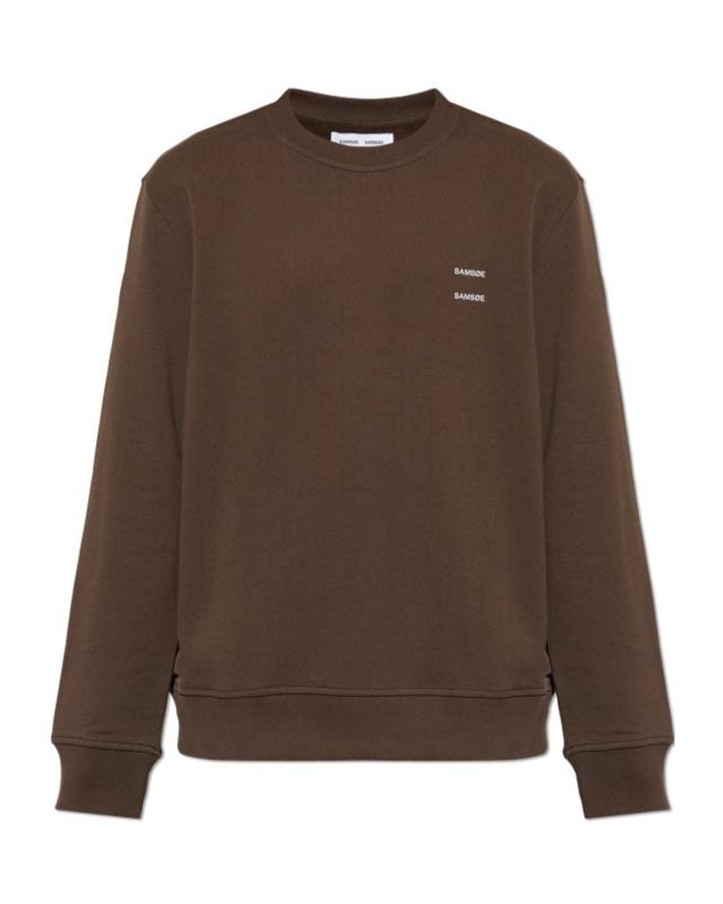 Samsøe & Samsøe Brown Samsøe Samsøe Joel Logo Sweatshirt for men