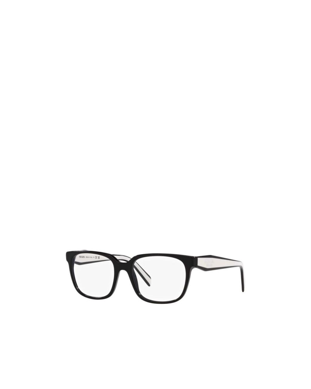 Prada White Logo Flat Mirror