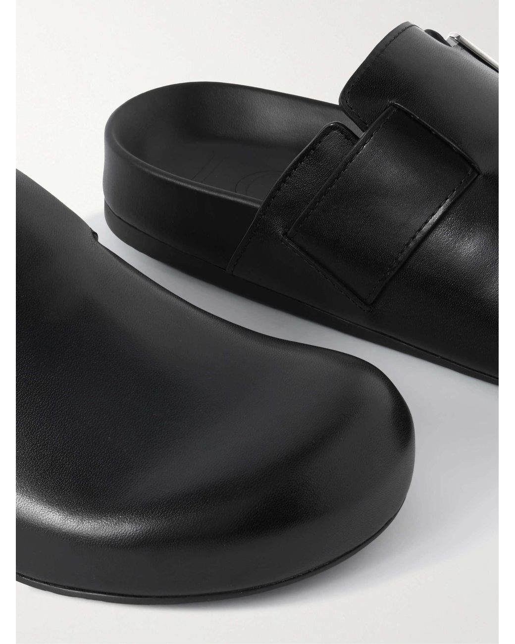 Loewe Black Ease Buckle Mule