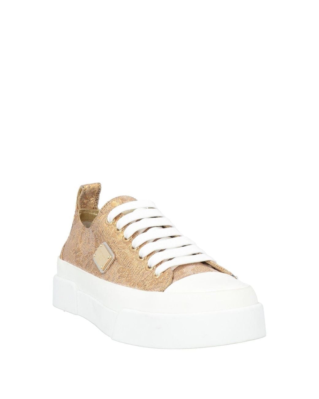 Dolce & Gabbana White Solid Color Sneakers