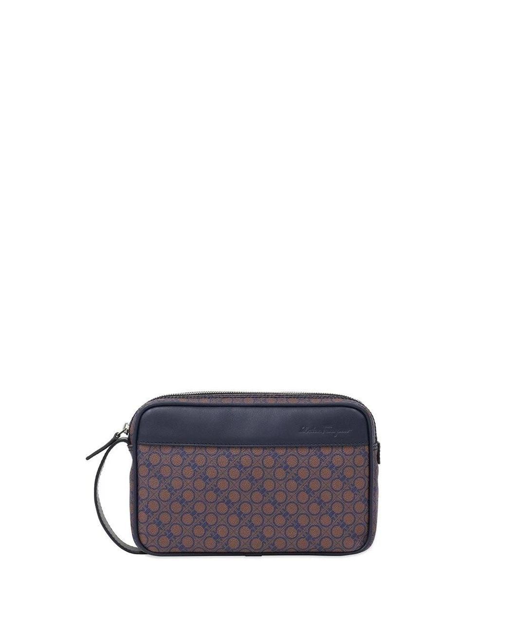 Ferragamo Purple Logo Hand-Held Bag