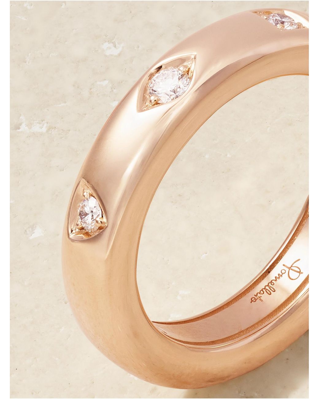 Pomellato Pink 18K Rose Diamond Ring