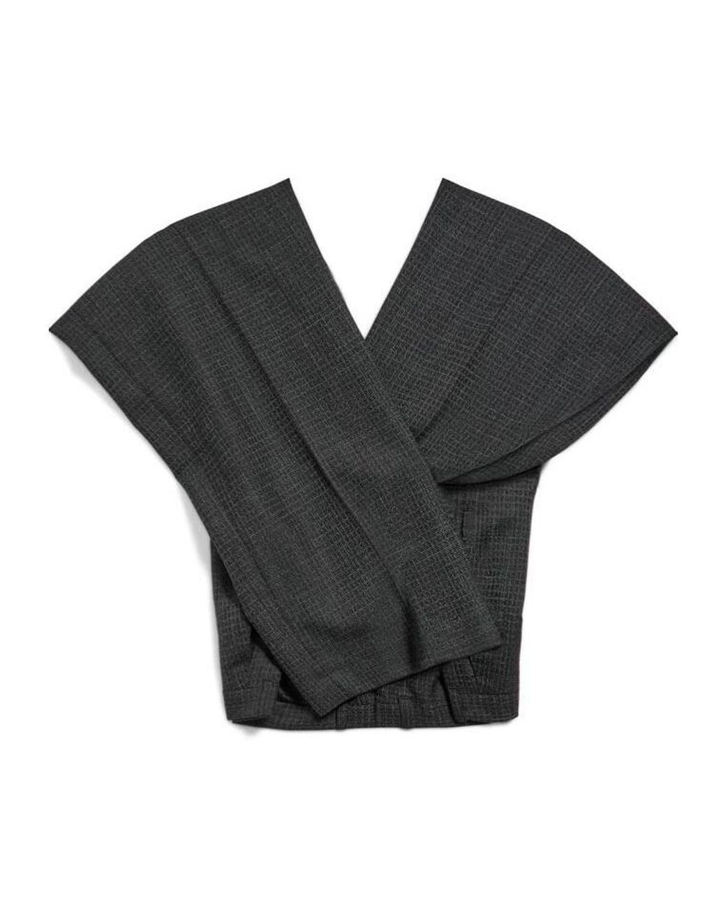 Balenciaga Black Tailored Pants Top