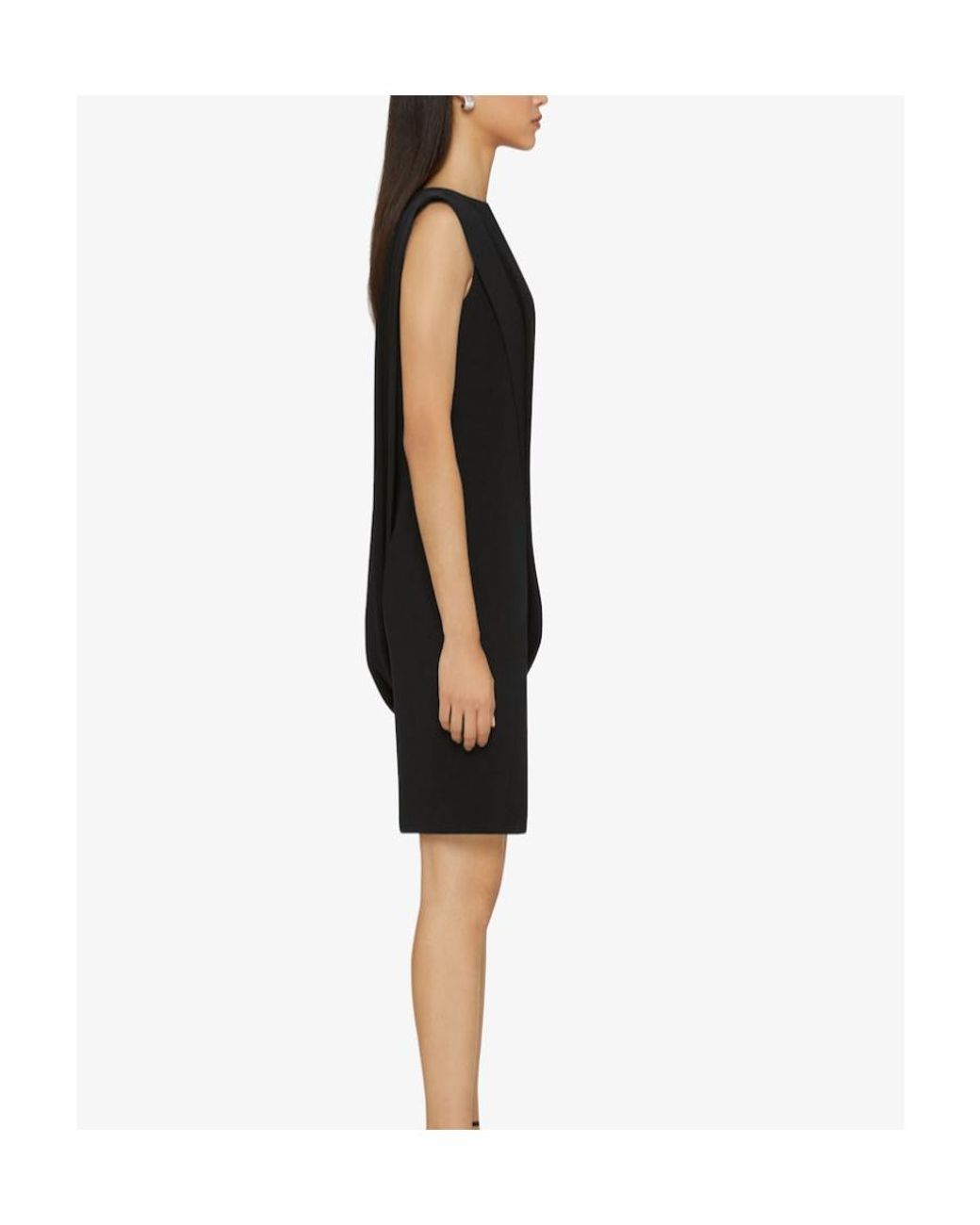 Givenchy Black Crepe Sleeveless Dress