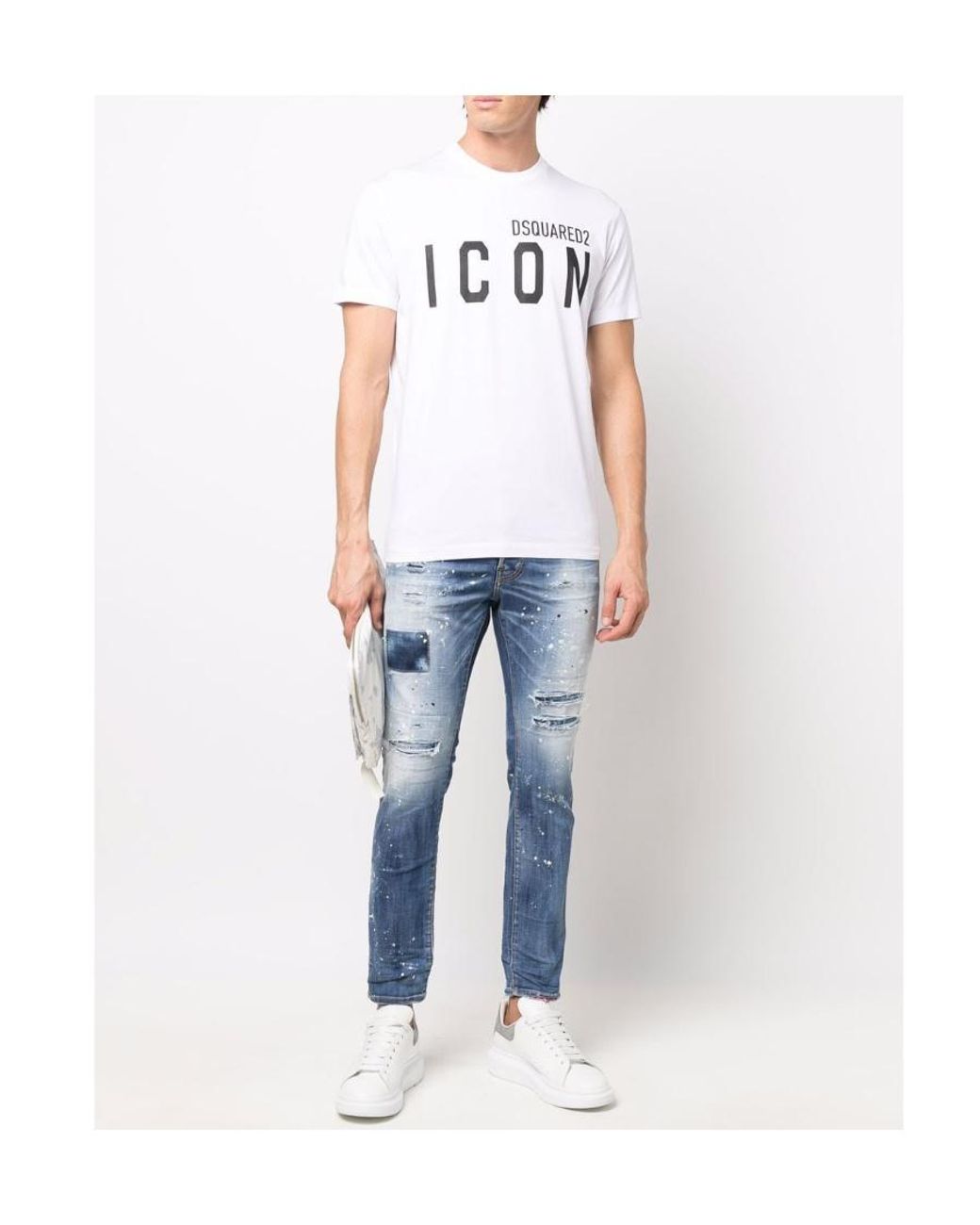 DSquared² White T-shirt for men